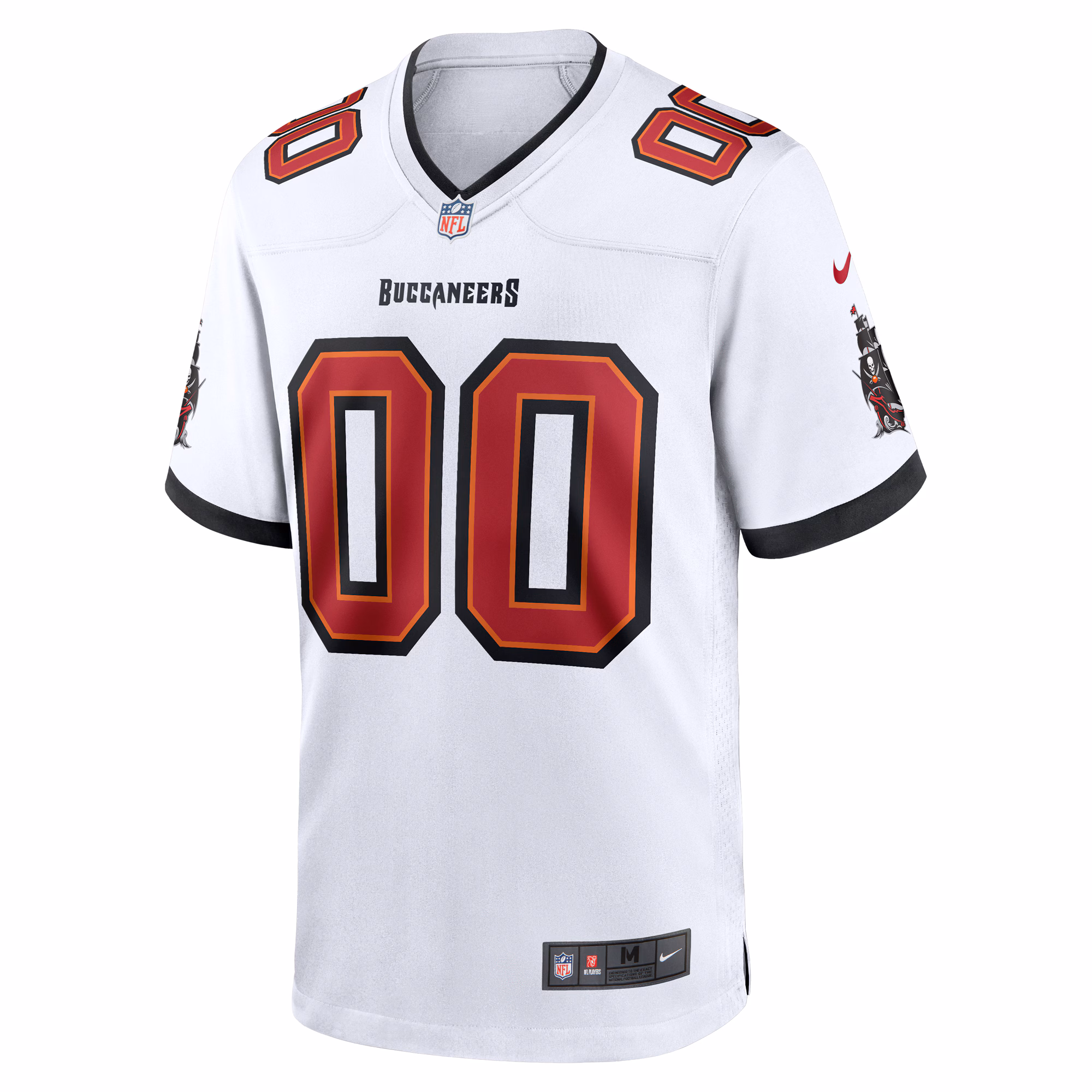Men's  White Tampa Bay Buccaneers White Custom Game Jersey