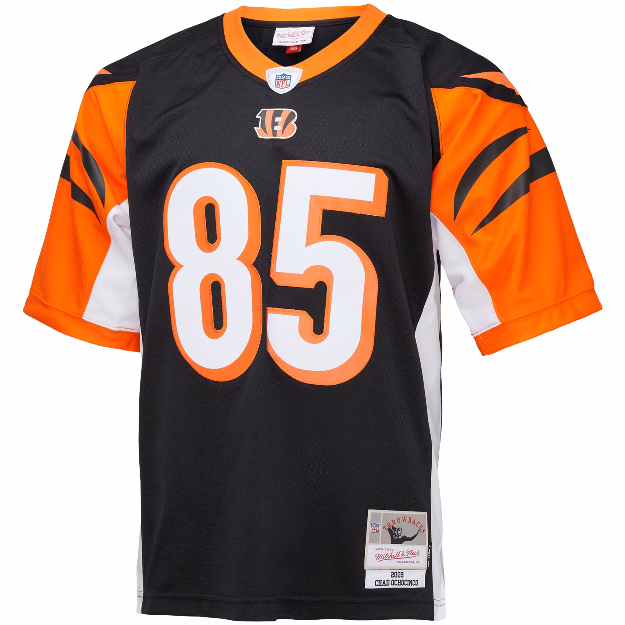 Men's Cincinnati Bengals Chad Ochocinco Mitchell & Ness Black Big & Tall 2009 Retired Player Replica Jersey