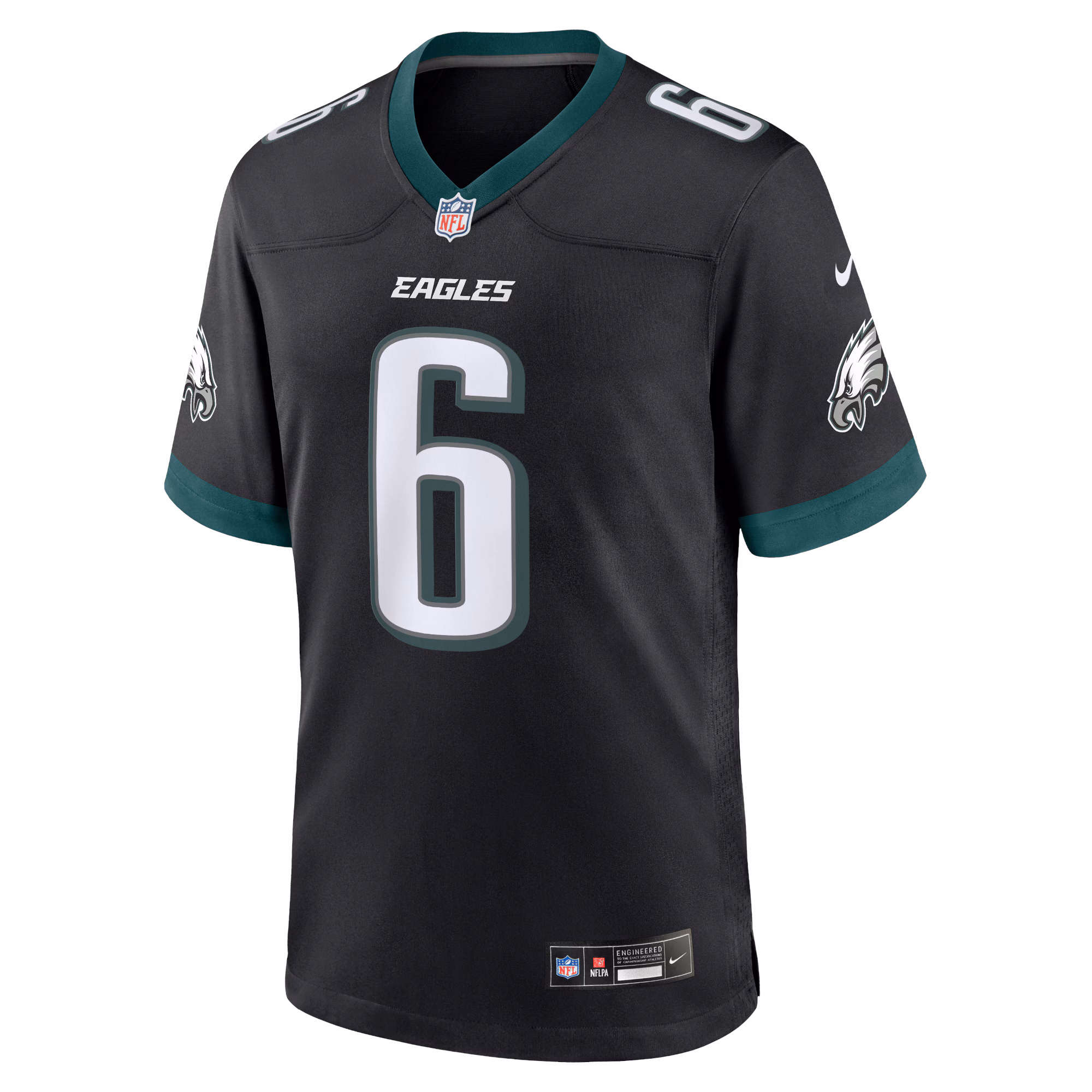 Men's Philadelphia Eagles DeVonta Smith  Black Alternate Game Jersey