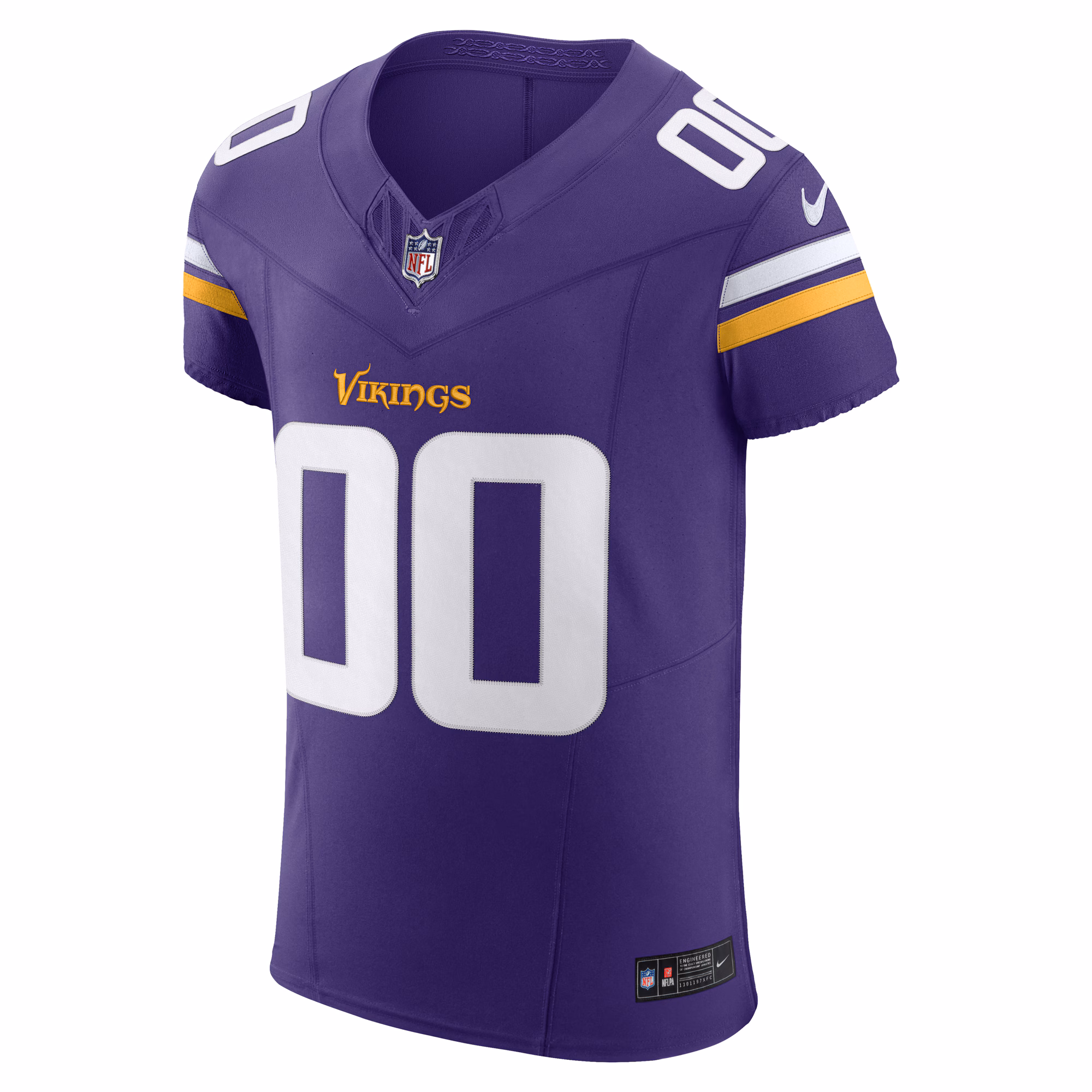 Men's Minnesota Vikings  Purple Vapor F.U.S.E. Elite Custom Jersey