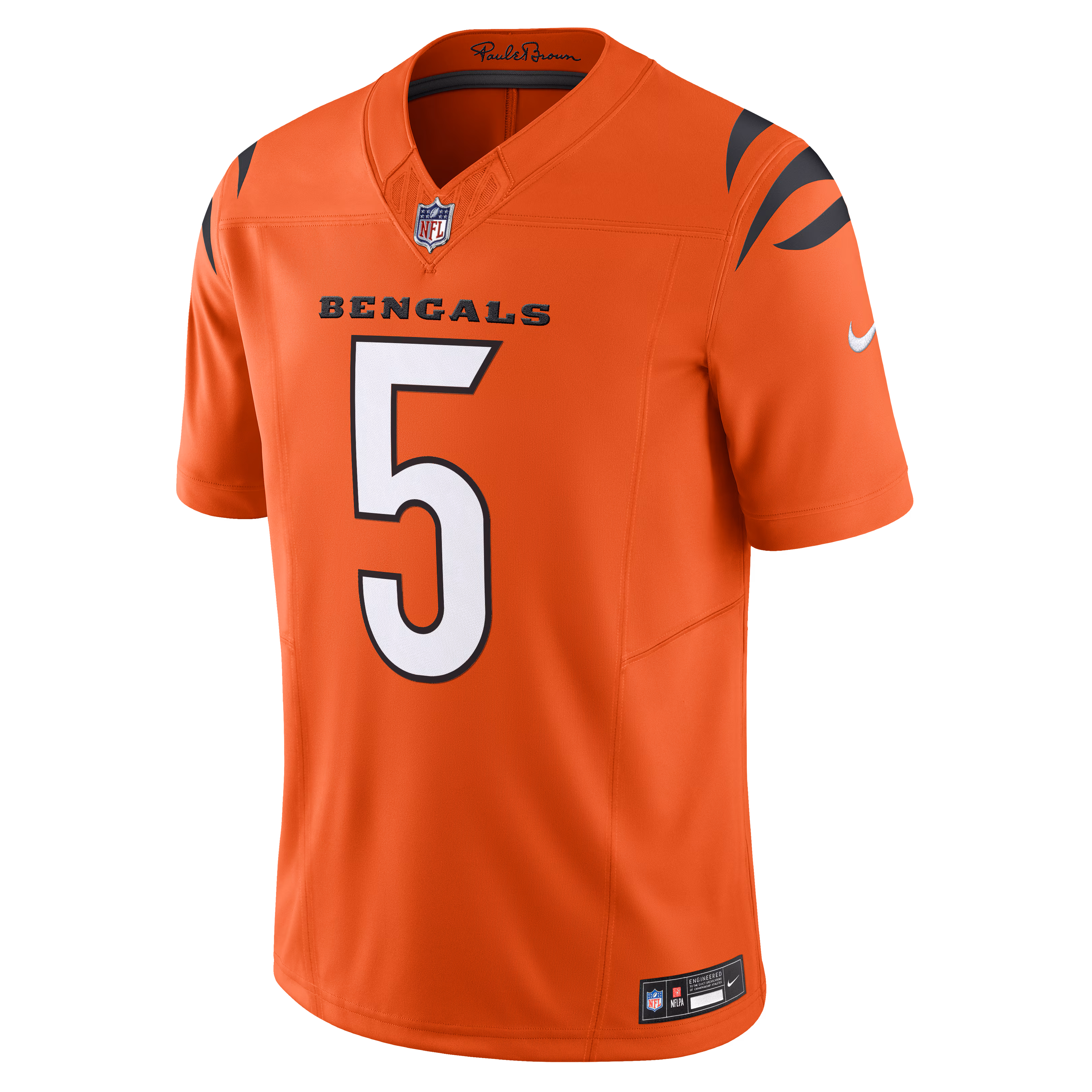 Men's Cincinnati Bengals Tee Higgins  Orange Vapor F.U.S.E. Limited Jersey