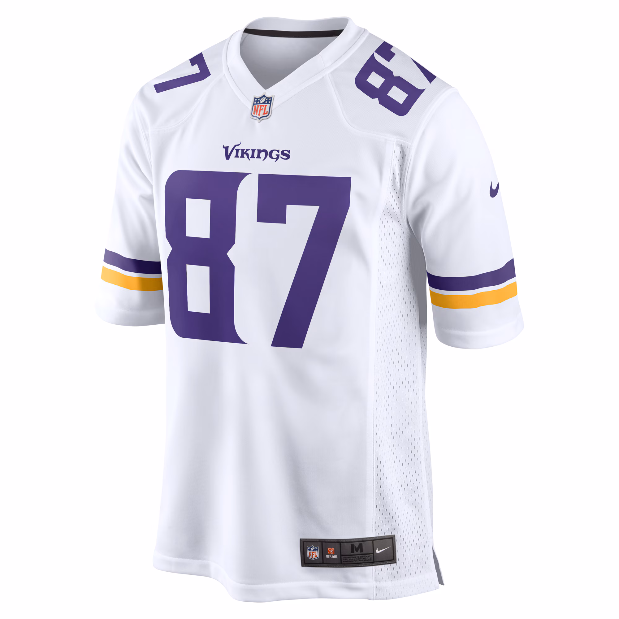 Men's Minnesota Vikings  White Game Player Jersey