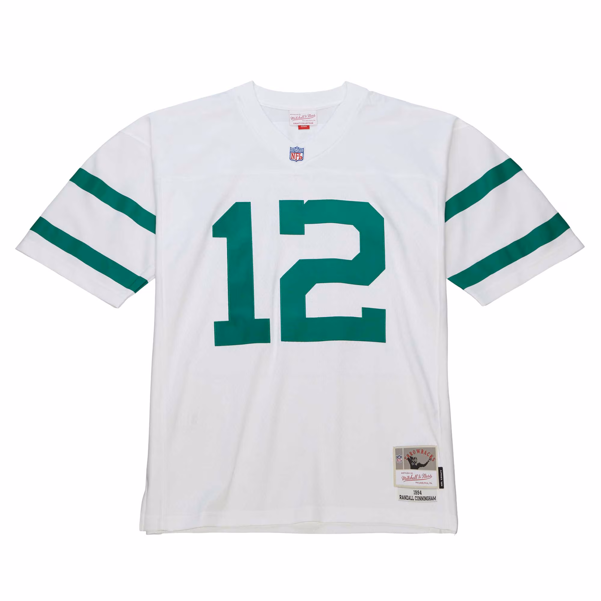 Men's Philadelphia Eagles Randall Cunningham Mitchell & Ness White Legacy Replica Jersey