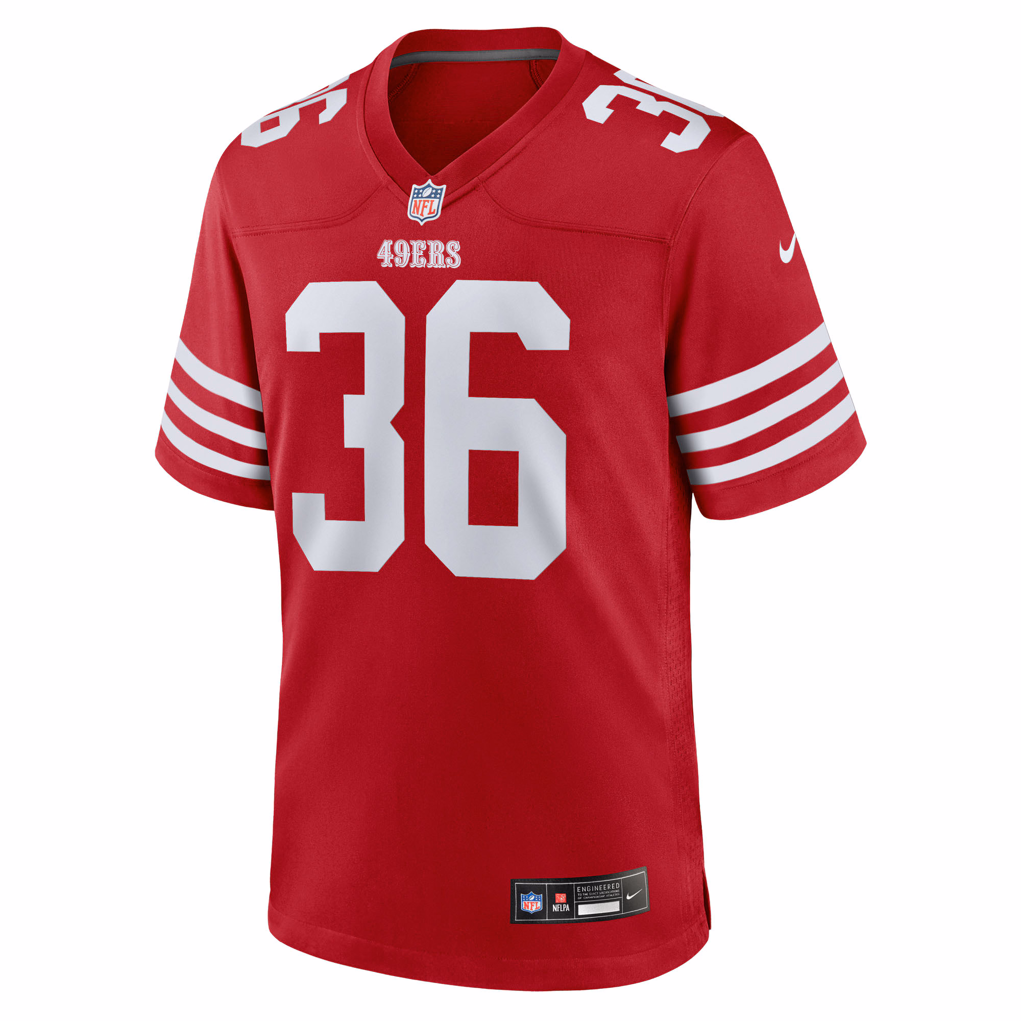 Men's San Francisco 49ers Marques Sigle  Scarlet Team Game Jersey