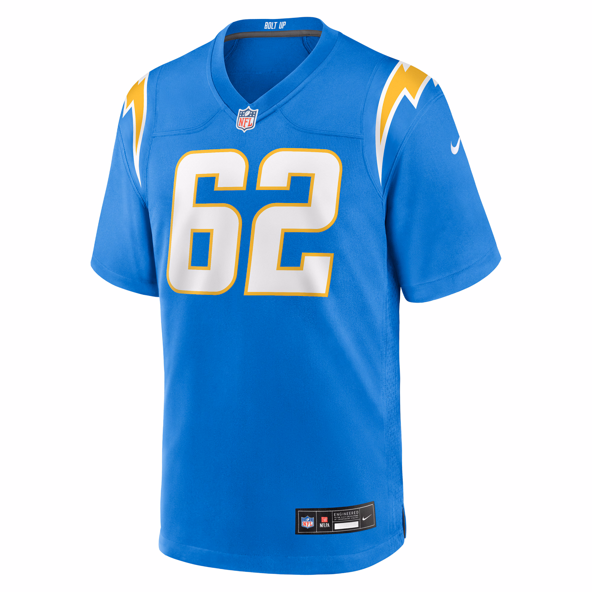 Men's Los Angeles Chargers Sam Mustipher  Powder Blue Team Game Jersey