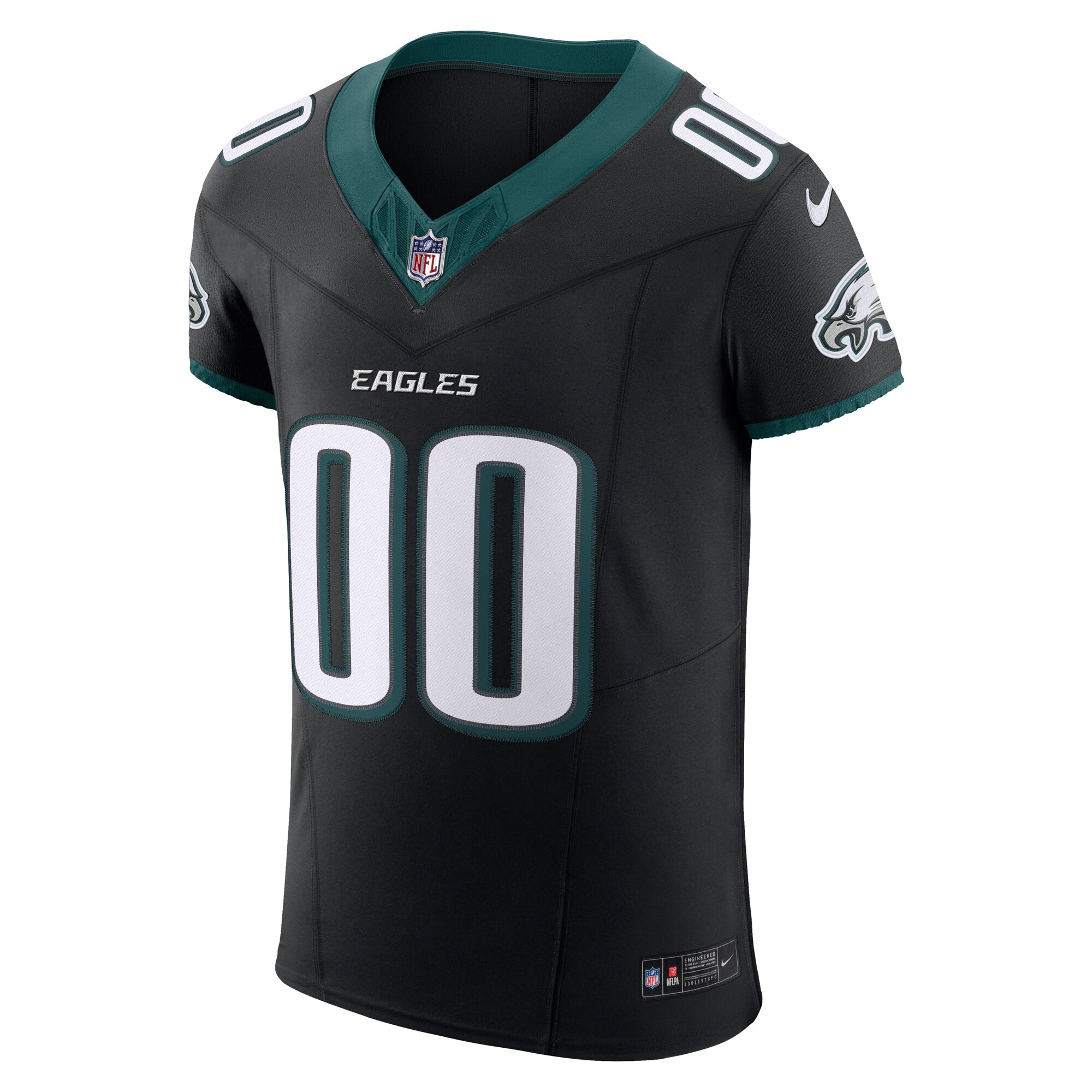 Men's Philadelphia Eagles  Black Alternate Vapor F.U.S.E. Elite Custom Jersey