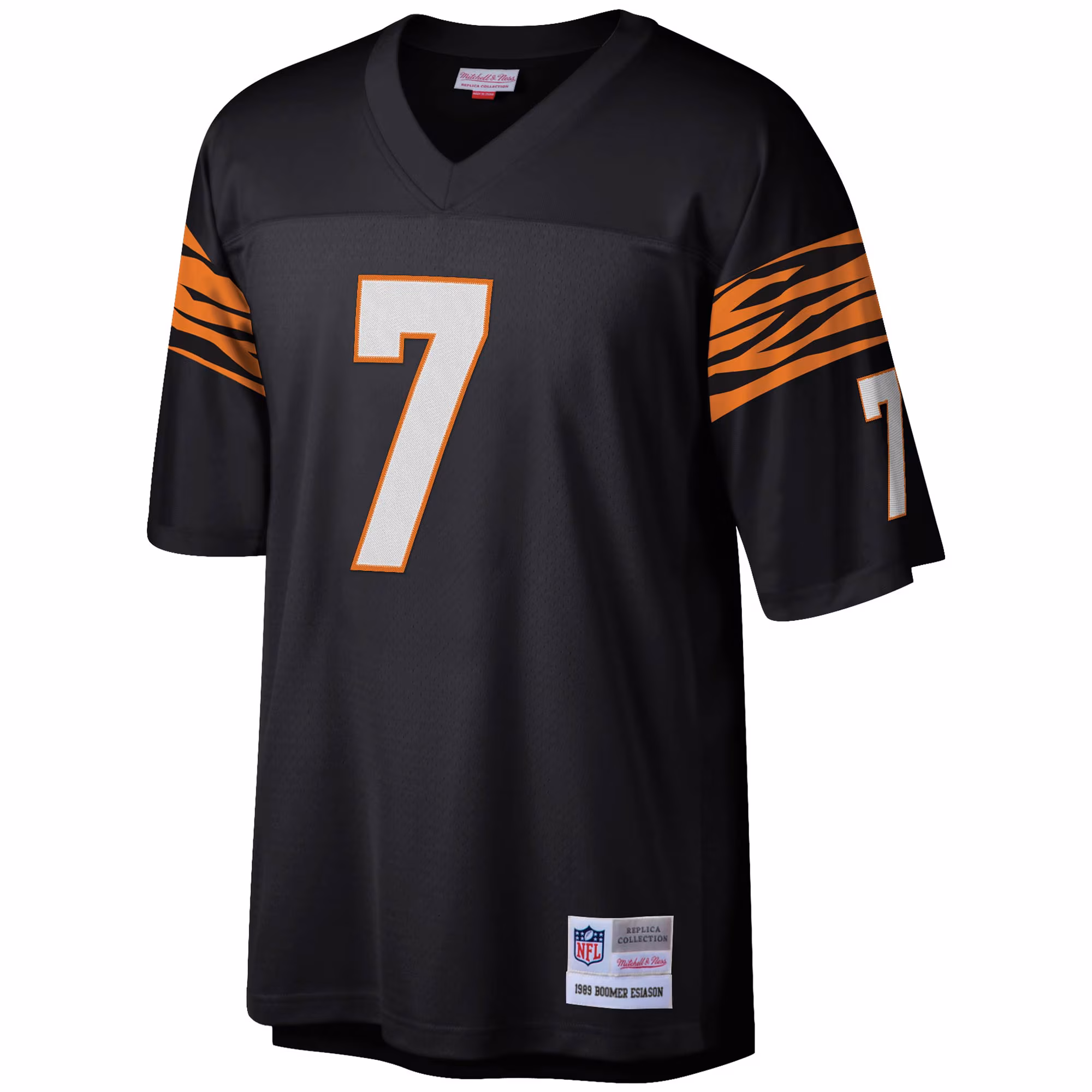 Men's Cincinnati Bengals Boomer Esiason Mitchell & Ness Black Legacy Replica Jersey