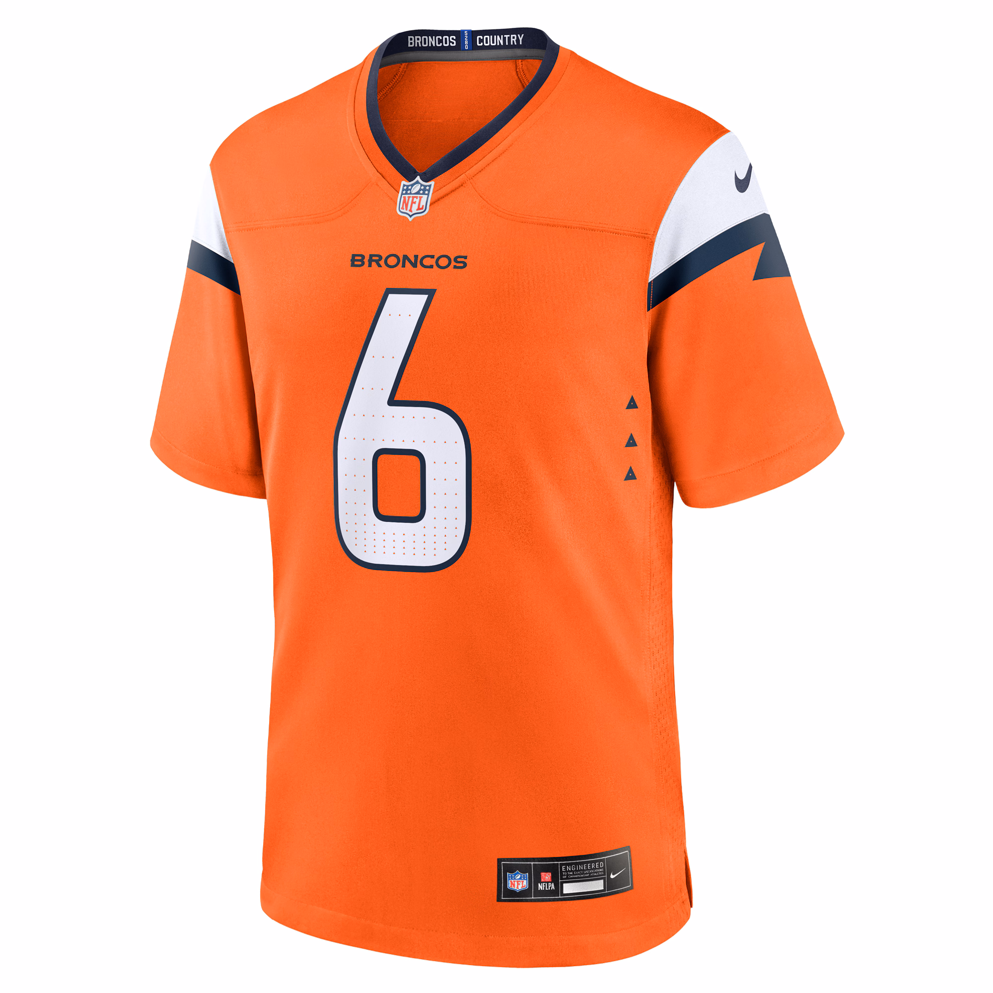 Men's Denver Broncos P.J. Locke  Orange Team Game Jersey