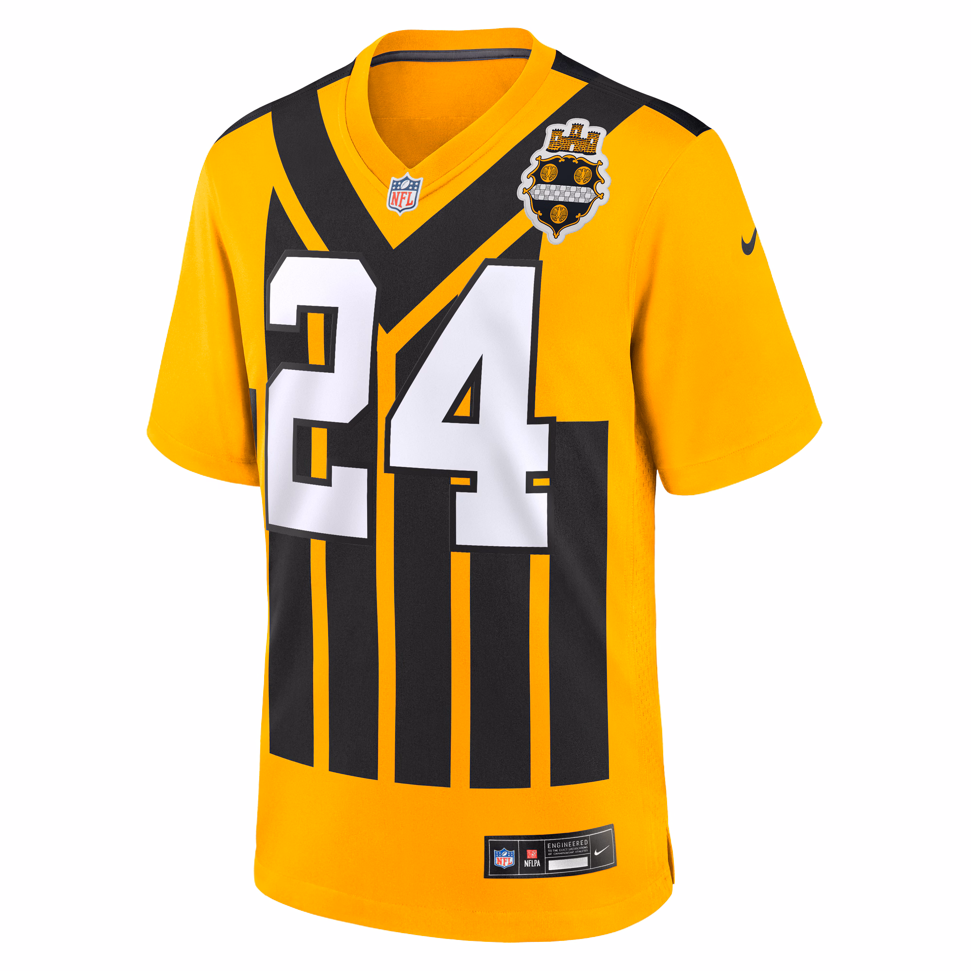 Men's Pittsburgh Steelers Joey Porter Jr.  Gold Alternate 1933 Throwback Game Jersey