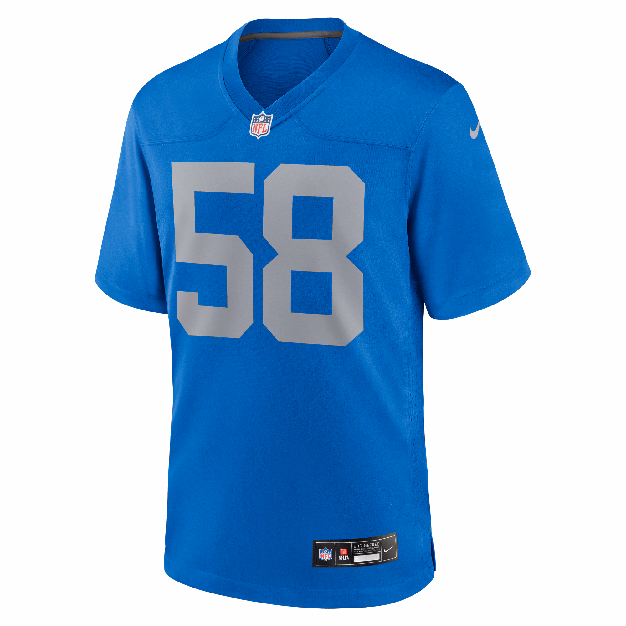Men's Detroit Lions Penei Sewell  Blue Alternate Game Jersey