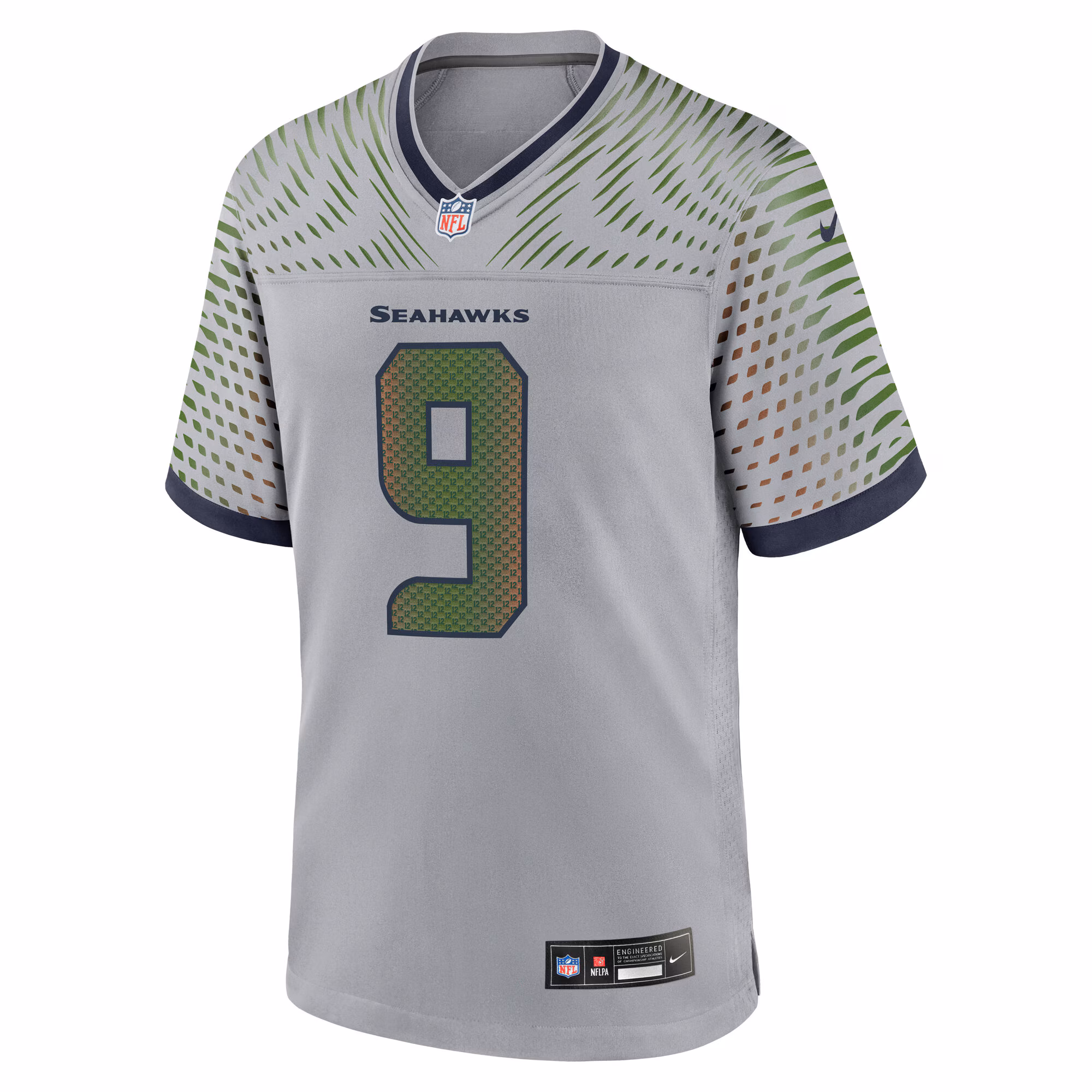 Men's Seattle Seahawks Kenneth Walker III  Wolf Gray 2025 Rivalries Collection Game Jersey