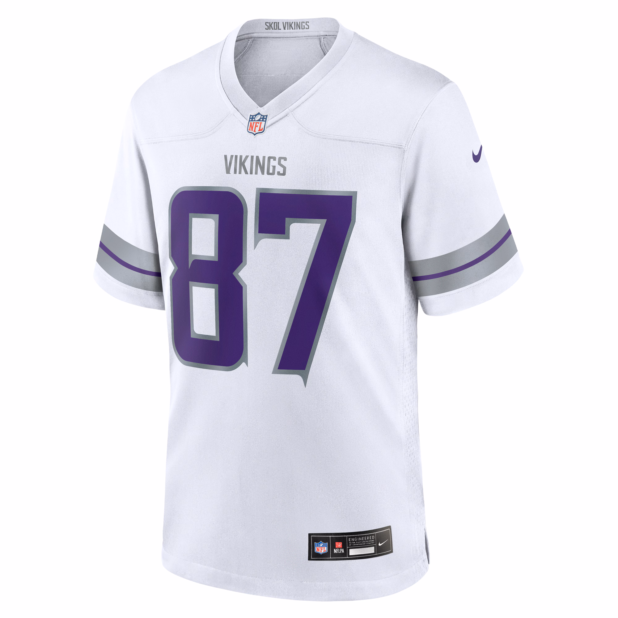 Men's Minnesota Vikings T.J. Hockenson  White Alternate Game Player Jersey