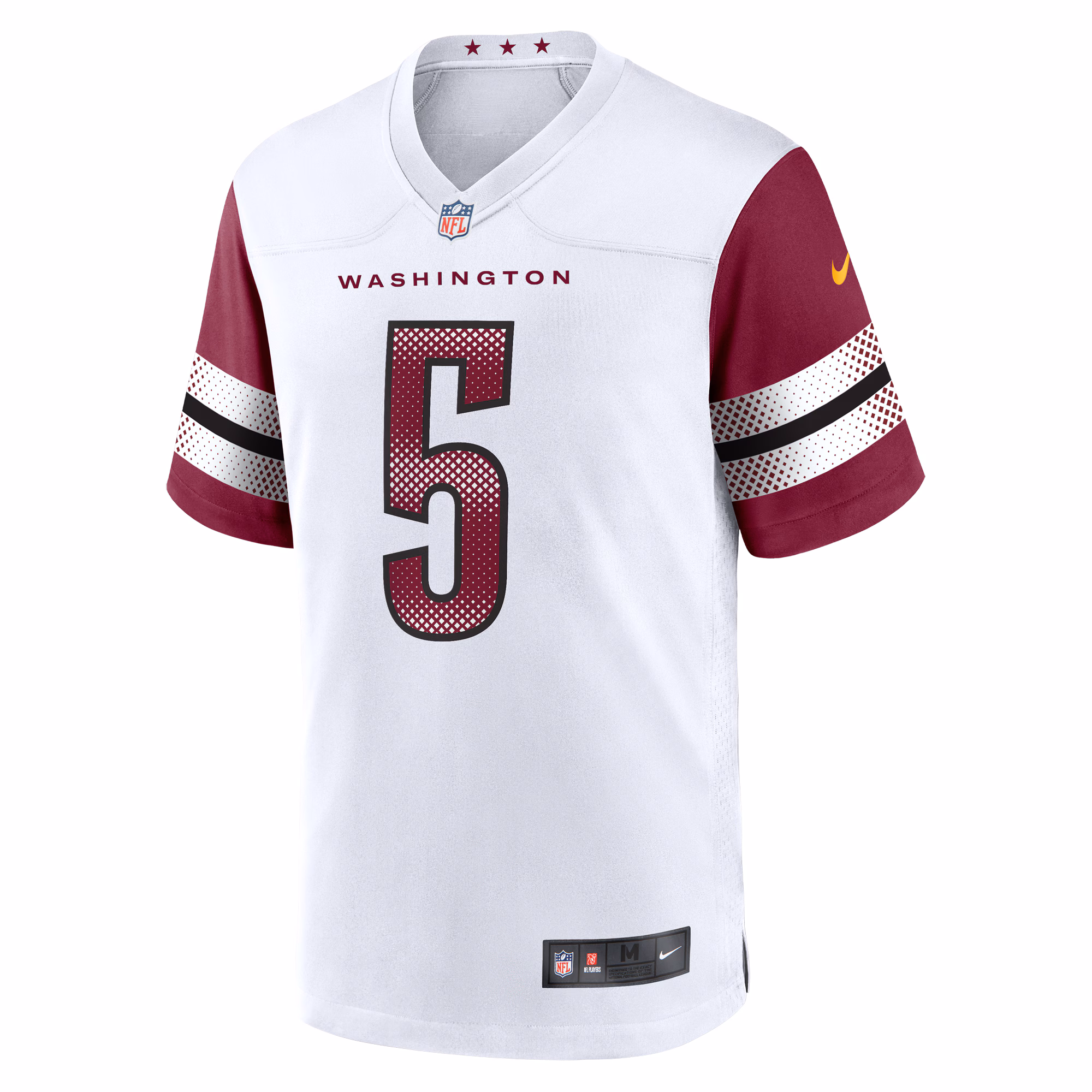 Men's Washington Commanders Jayden Daniels  White Player Game Jersey