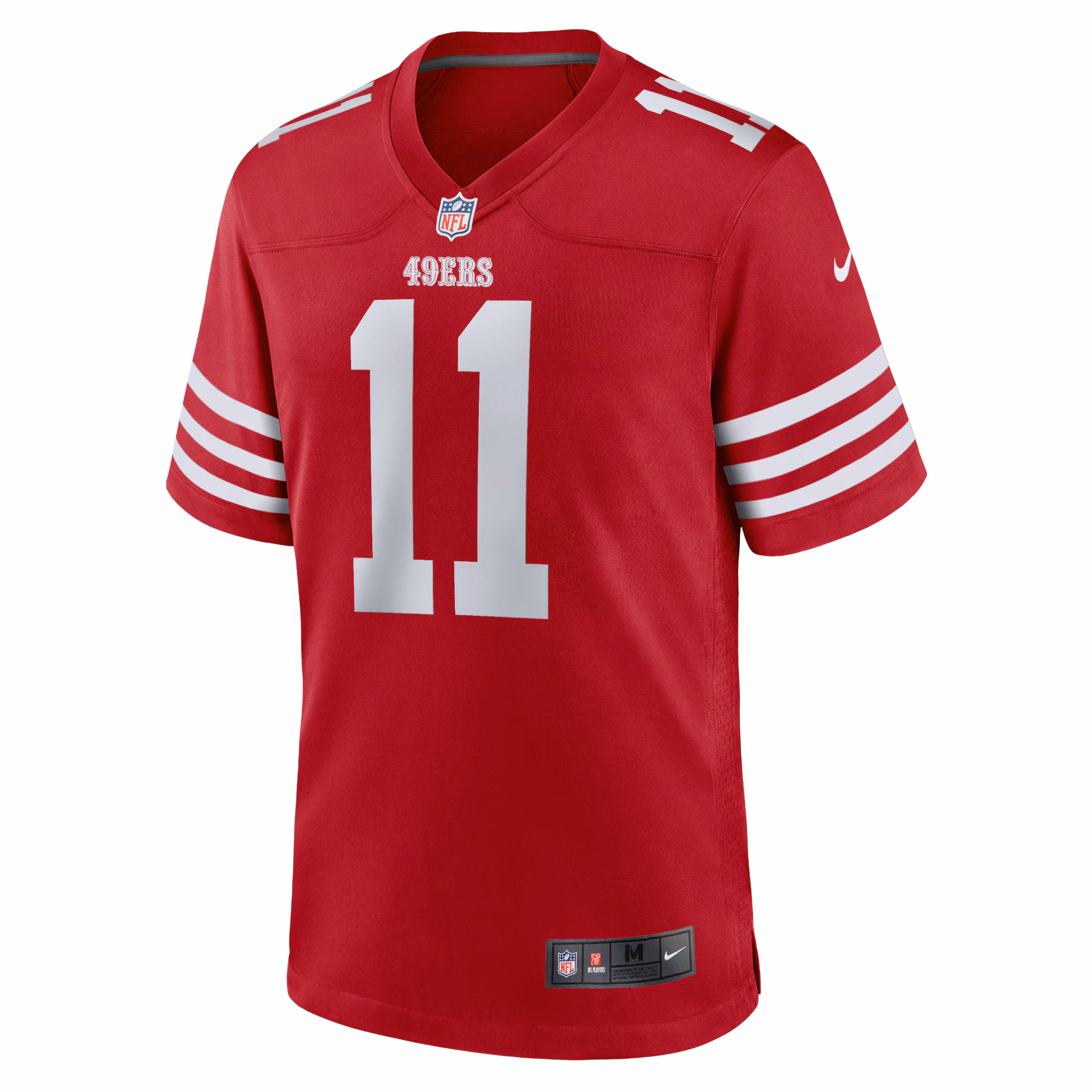Men's San Francisco 49ers Brandon Aiyuk  Scarlet Game Player Jersey