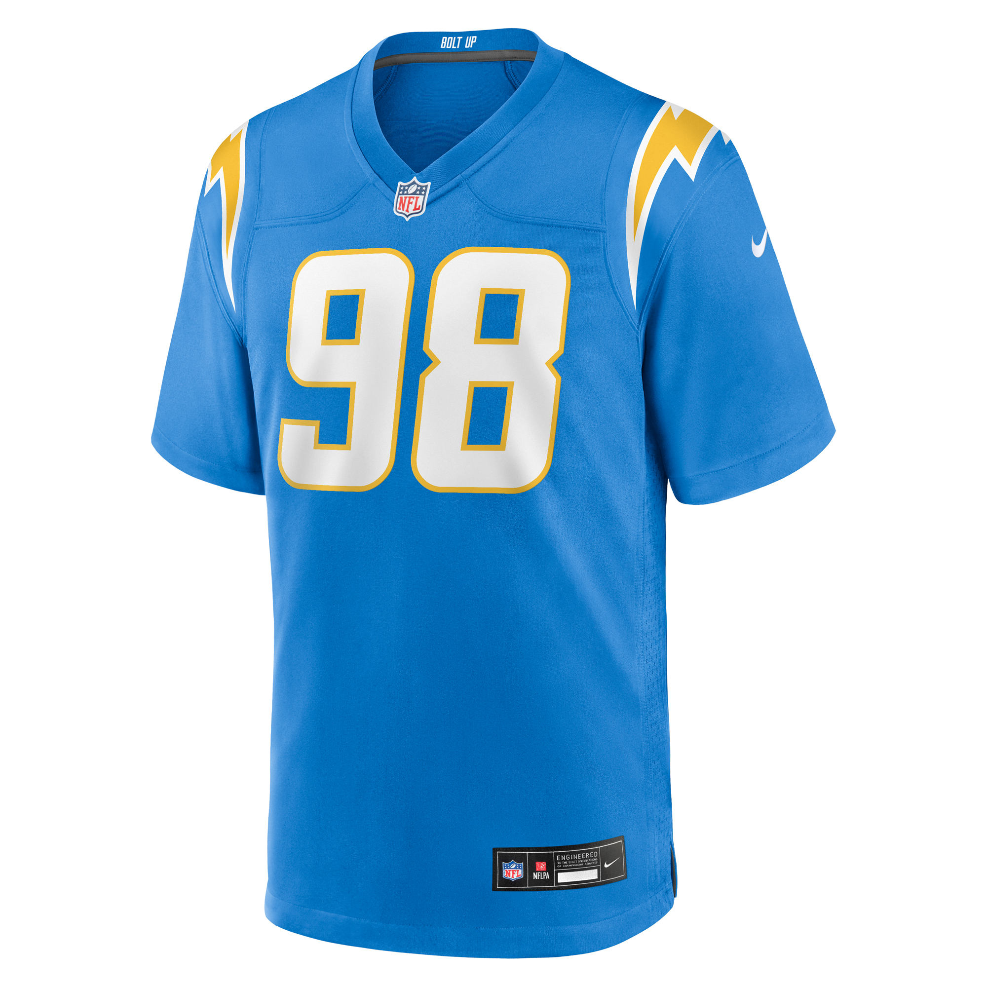 Men's Los Angeles Chargers Odafe Oweh  Powder Blue Team Game Jersey