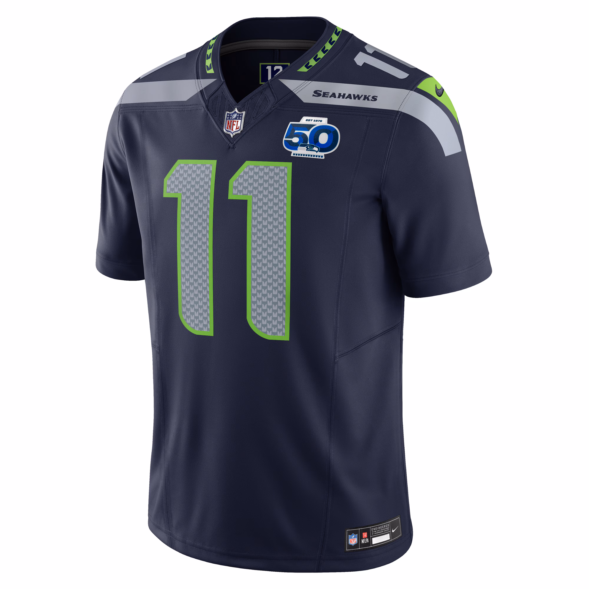 Men's Seattle Seahawks Jaxon Smith-Njigba  College Navy Team 50th Season Vapor F.U.S.E. Limited Jersey