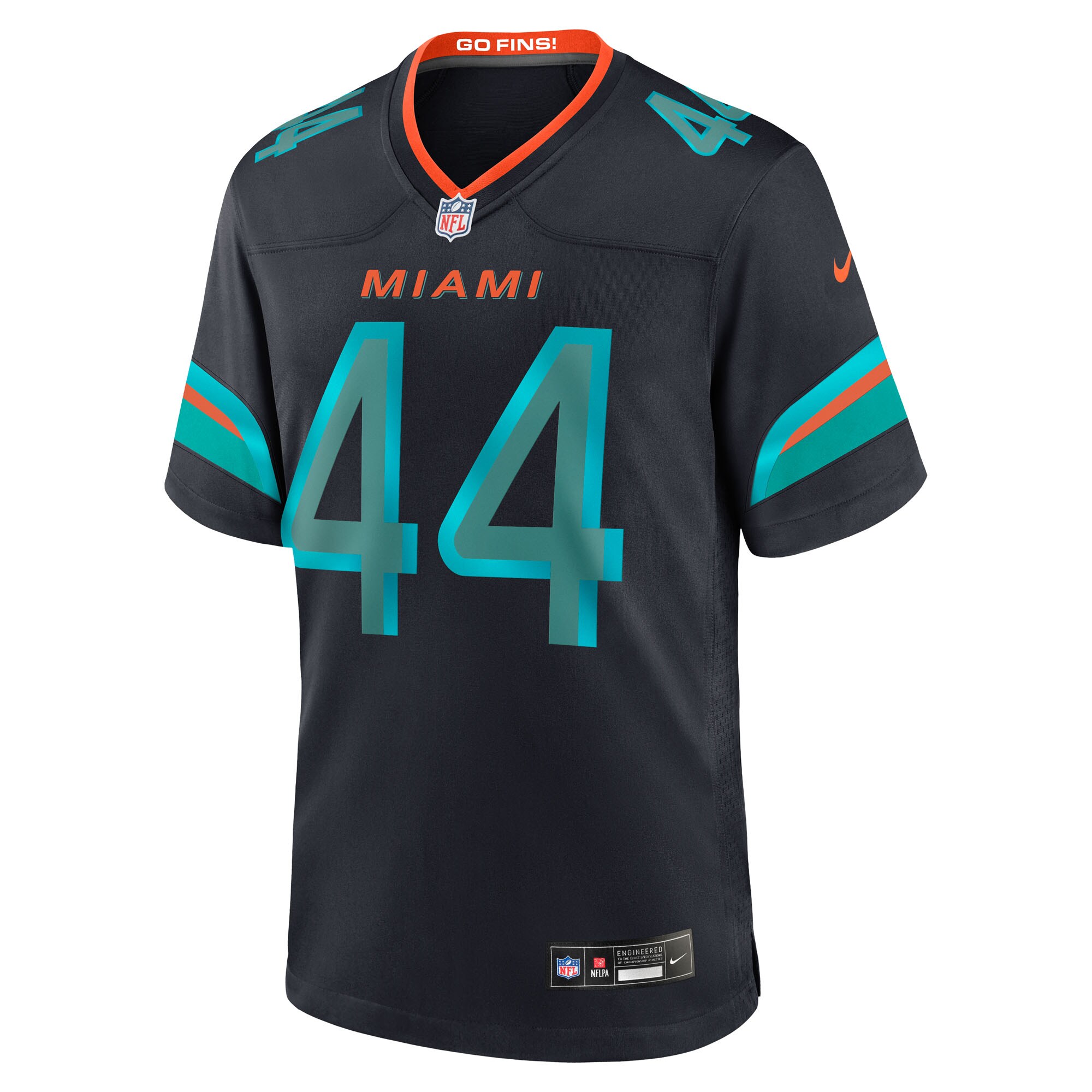 Men's Miami Dolphins Chop Robinson  Pitch Blue 2025 Rivalries Collection Game Jersey