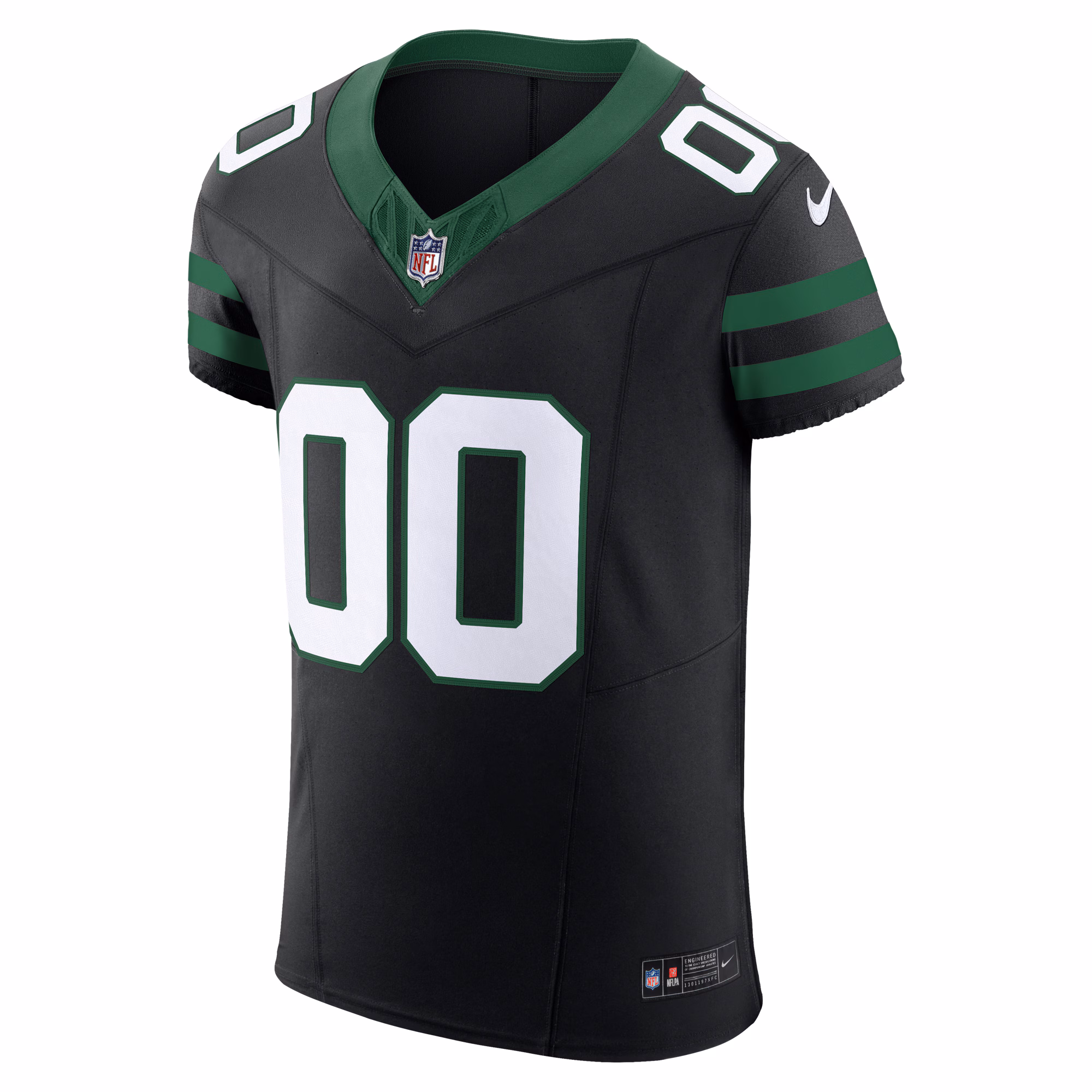 Men's New York Jets  Legacy Black Alternate Vapor F.U.S.E. Elite Custom Jersey