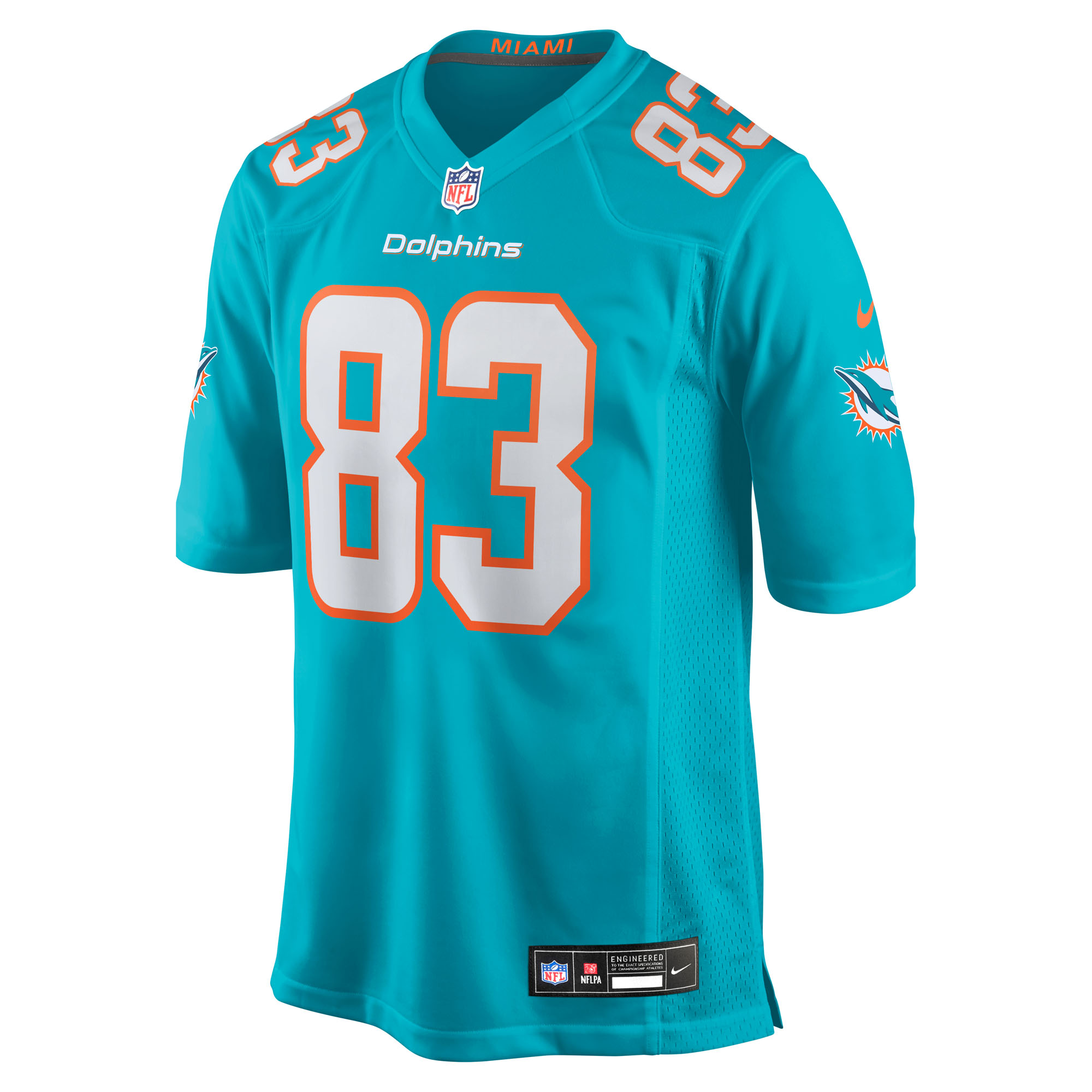 Men's Miami Dolphins Darren Waller  Aqua Team Game Jersey