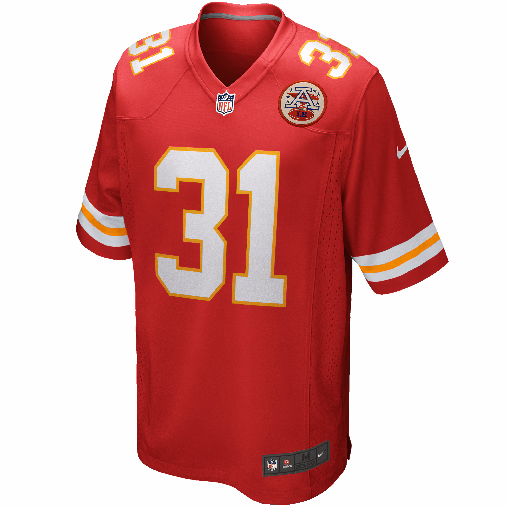 Men's Kansas City Chiefs Priest Holmes  Red Game Retired Player Jersey