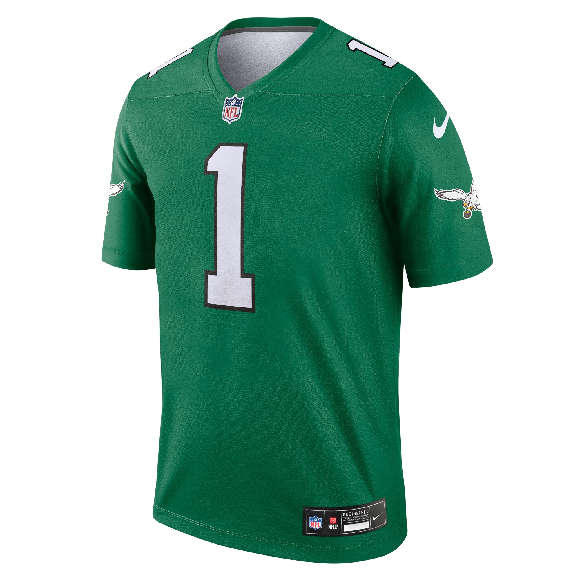 Men's Philadelphia Eagles Jalen Hurts  Kelly Green Legend Player Performance Top