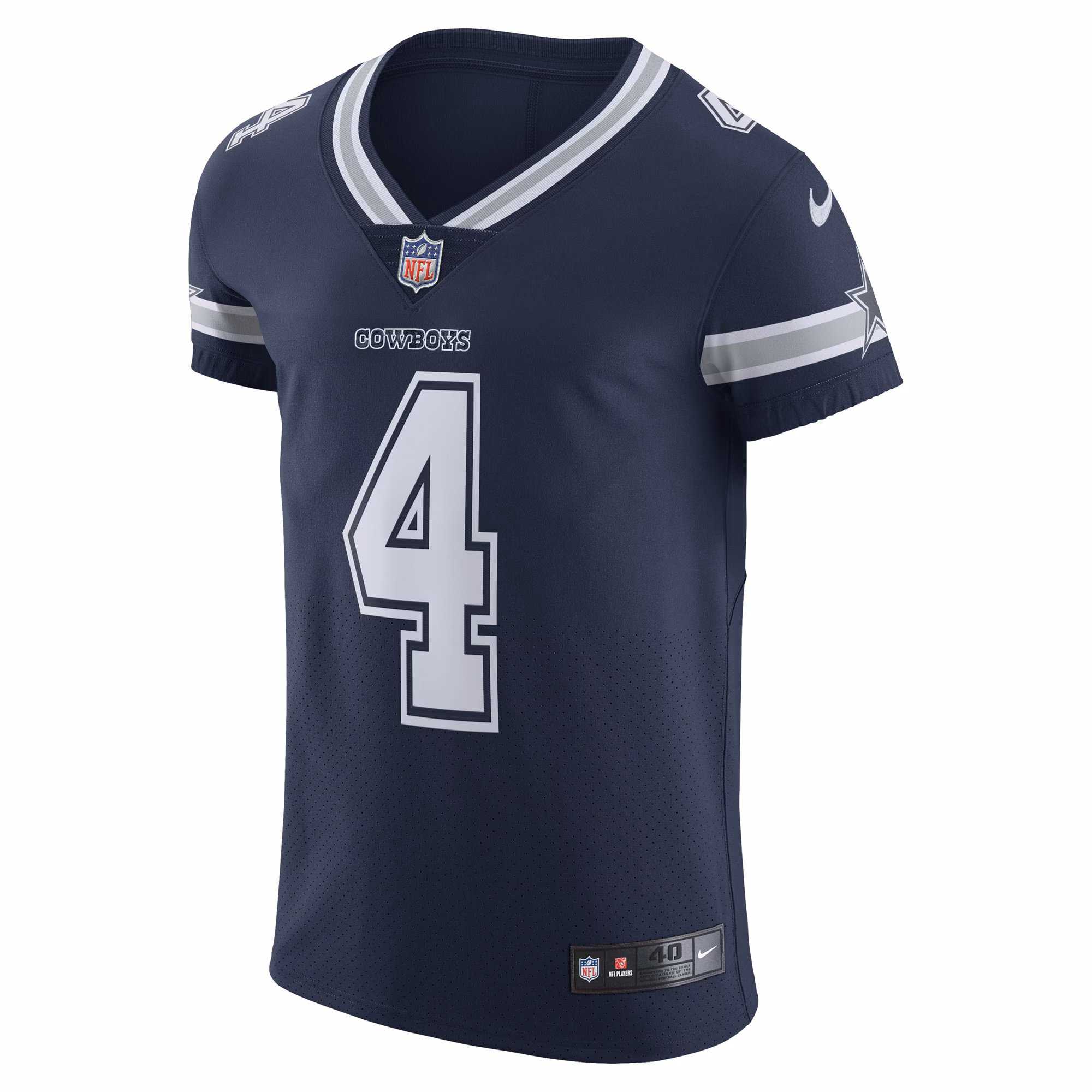 Men's Dallas Cowboys Dak Prescott  Navy Vapor Elite Player Team Jersey