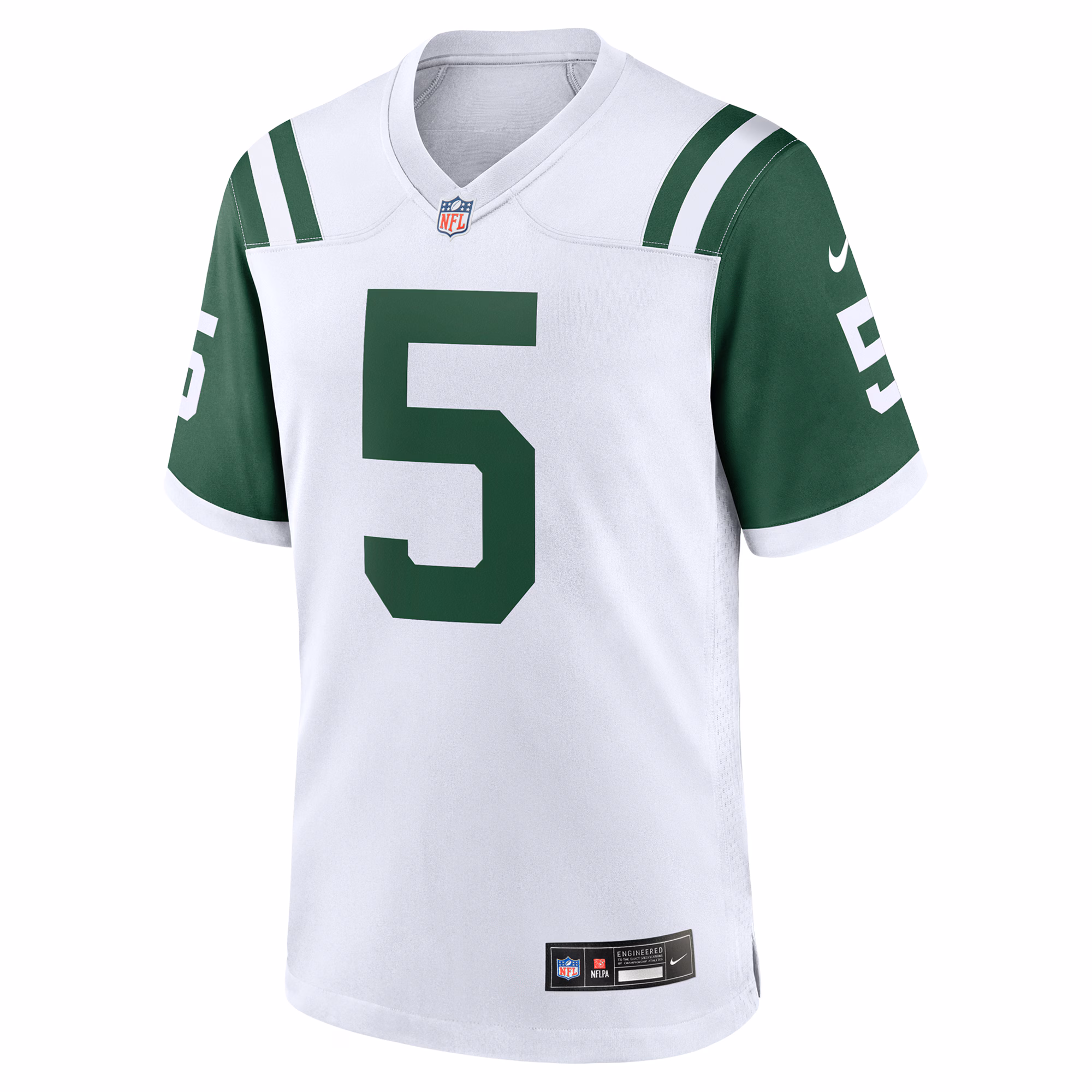 Men's New York Jets Garrett Wilson  White Classic Alternate Game Jersey