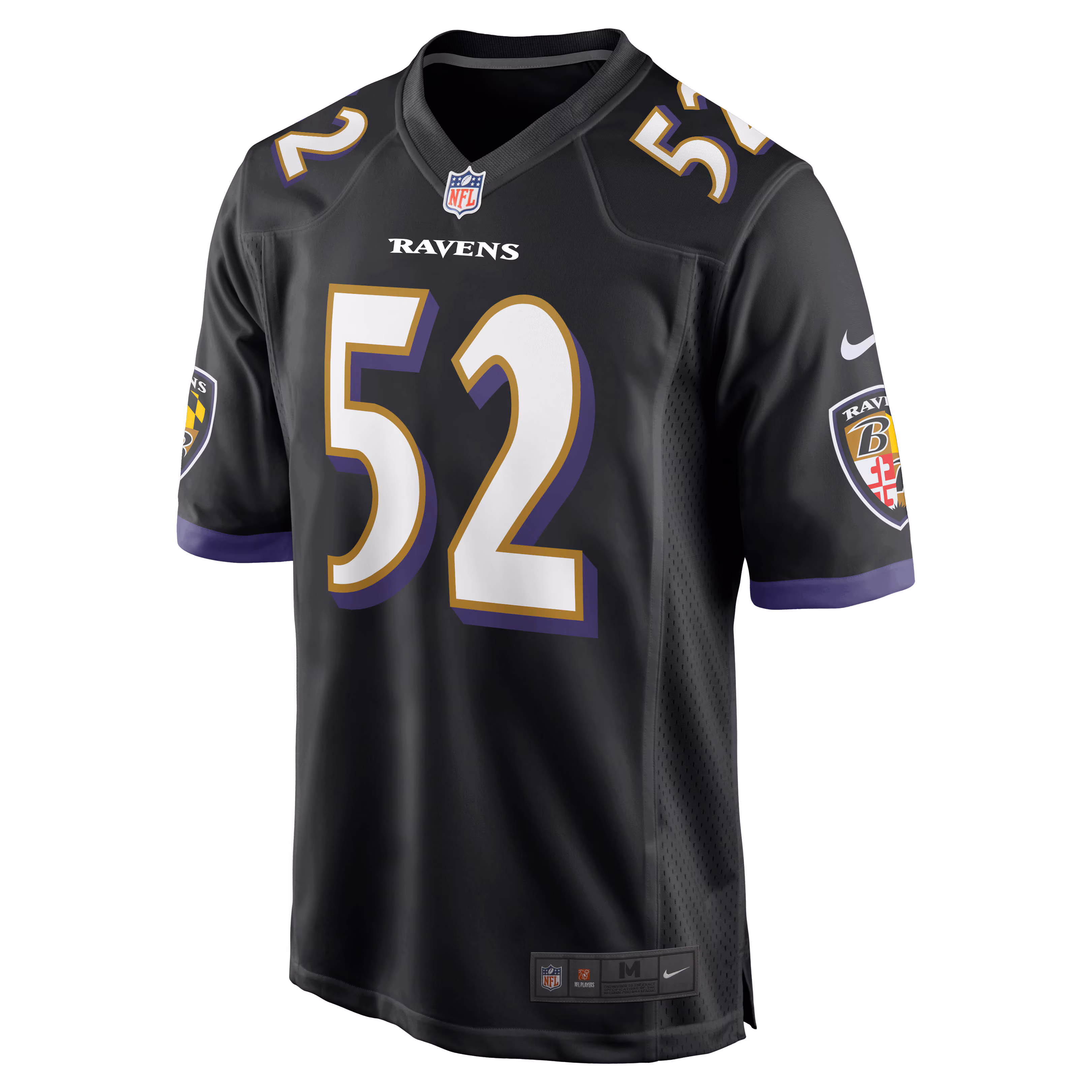 Men's Baltimore Ravens Ray Lewis  Black Retired Player Alternate Game Jersey