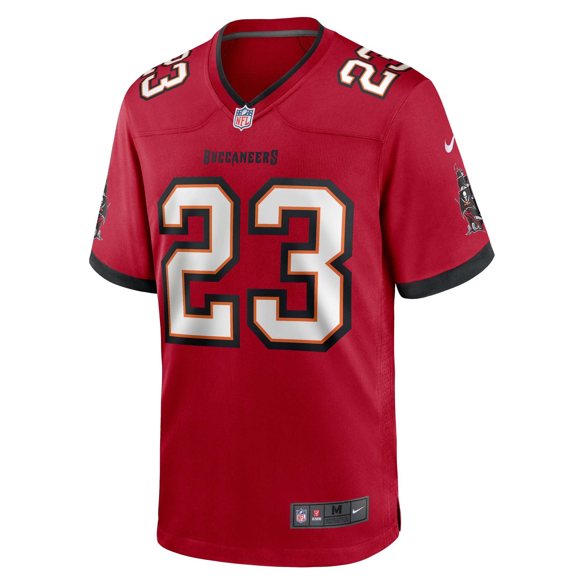 Men's Tampa Bay Buccaneers Tykee Smith  Red Game Jersey