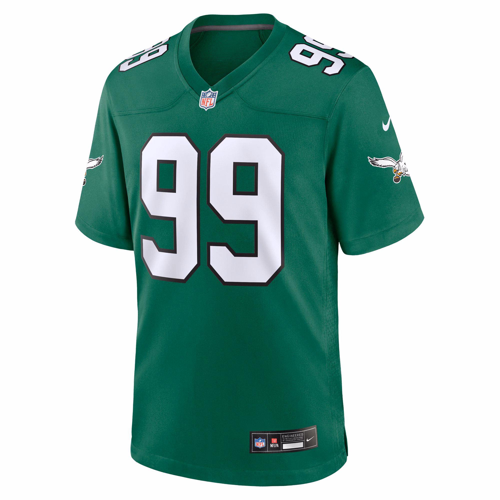 Men's Philadelphia Eagles Jerome Brown  Kelly Green Retired Player Alternate Game Jersey