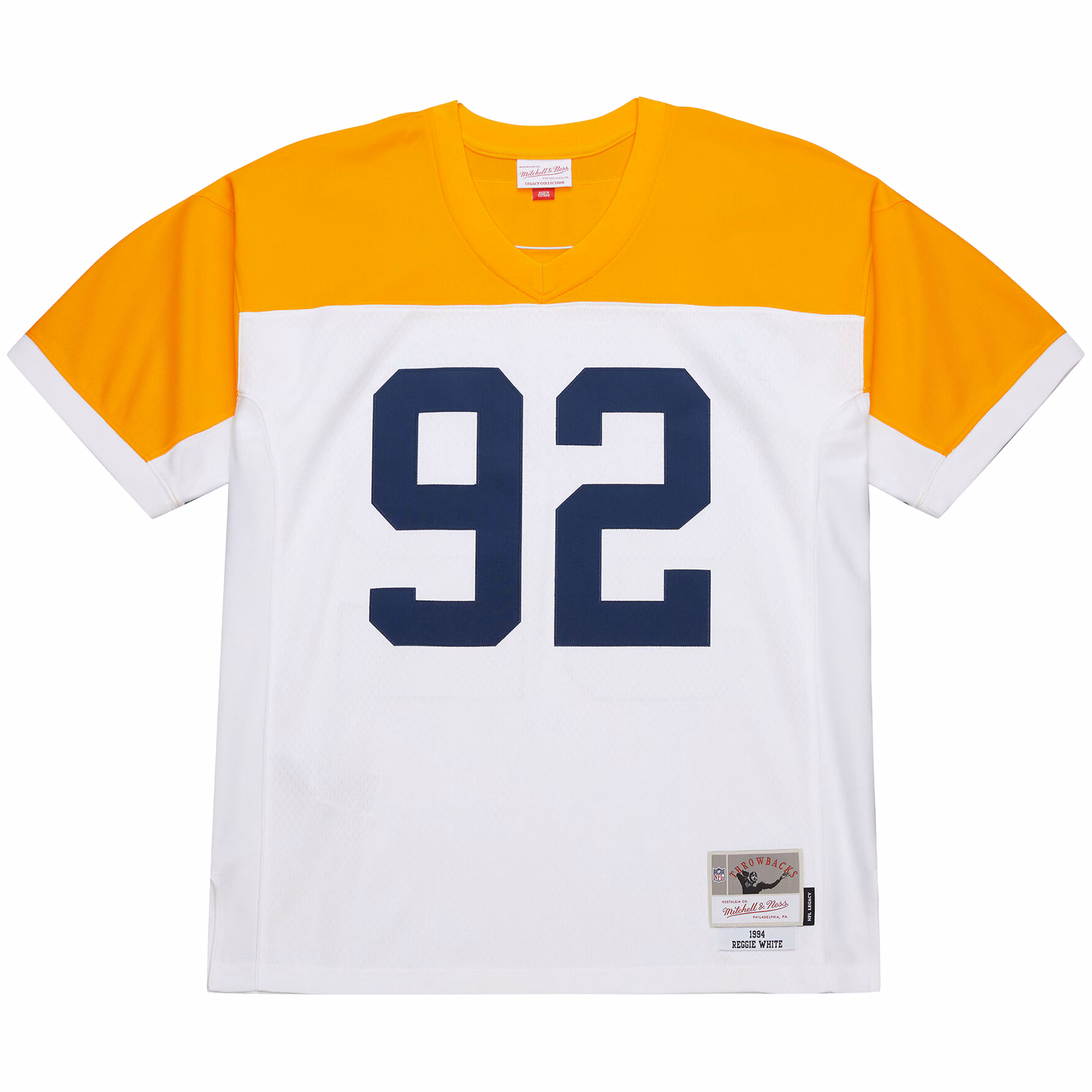 Men's Green Bay Packers Reggie White Mitchell & Ness White 1994 Legacy Replica Jersey