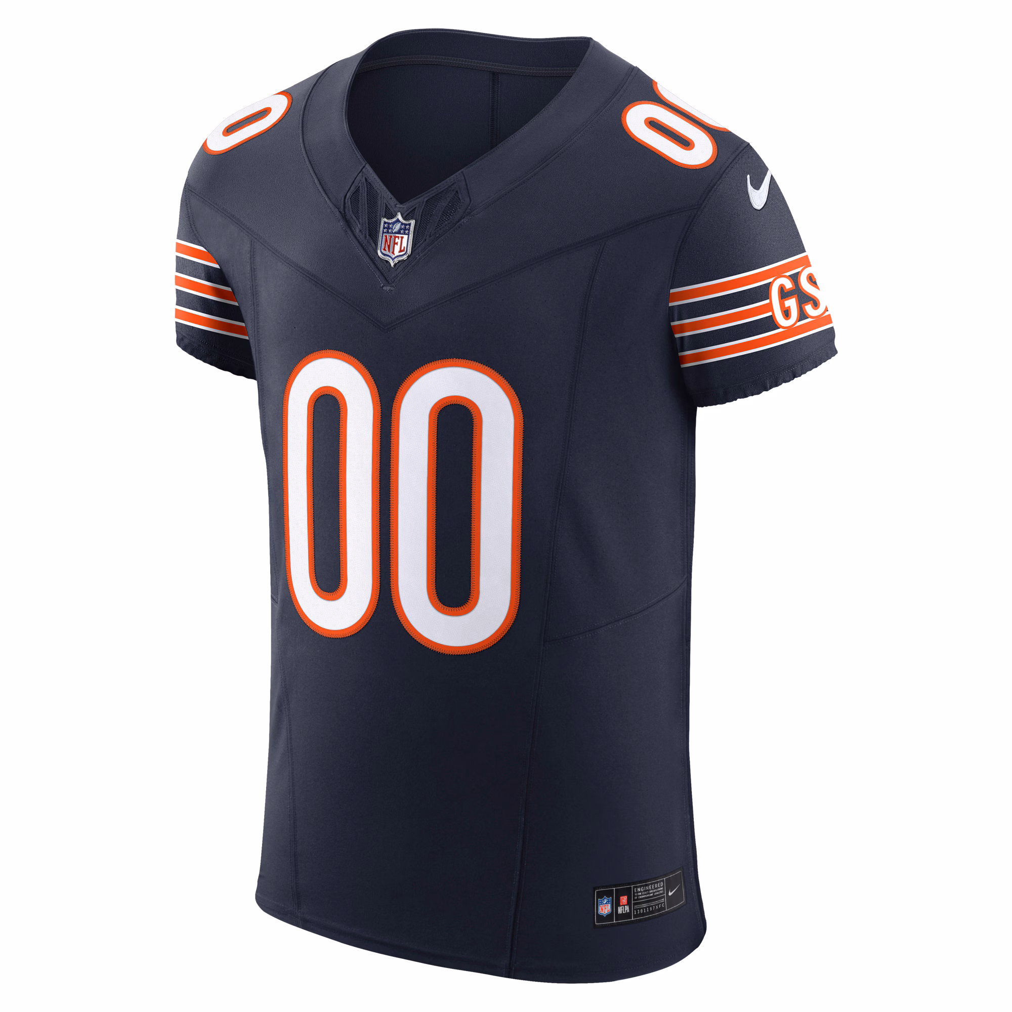 Men's Chicago Bears  Navy Vapor F.U.S.E. Elite Custom Jersey