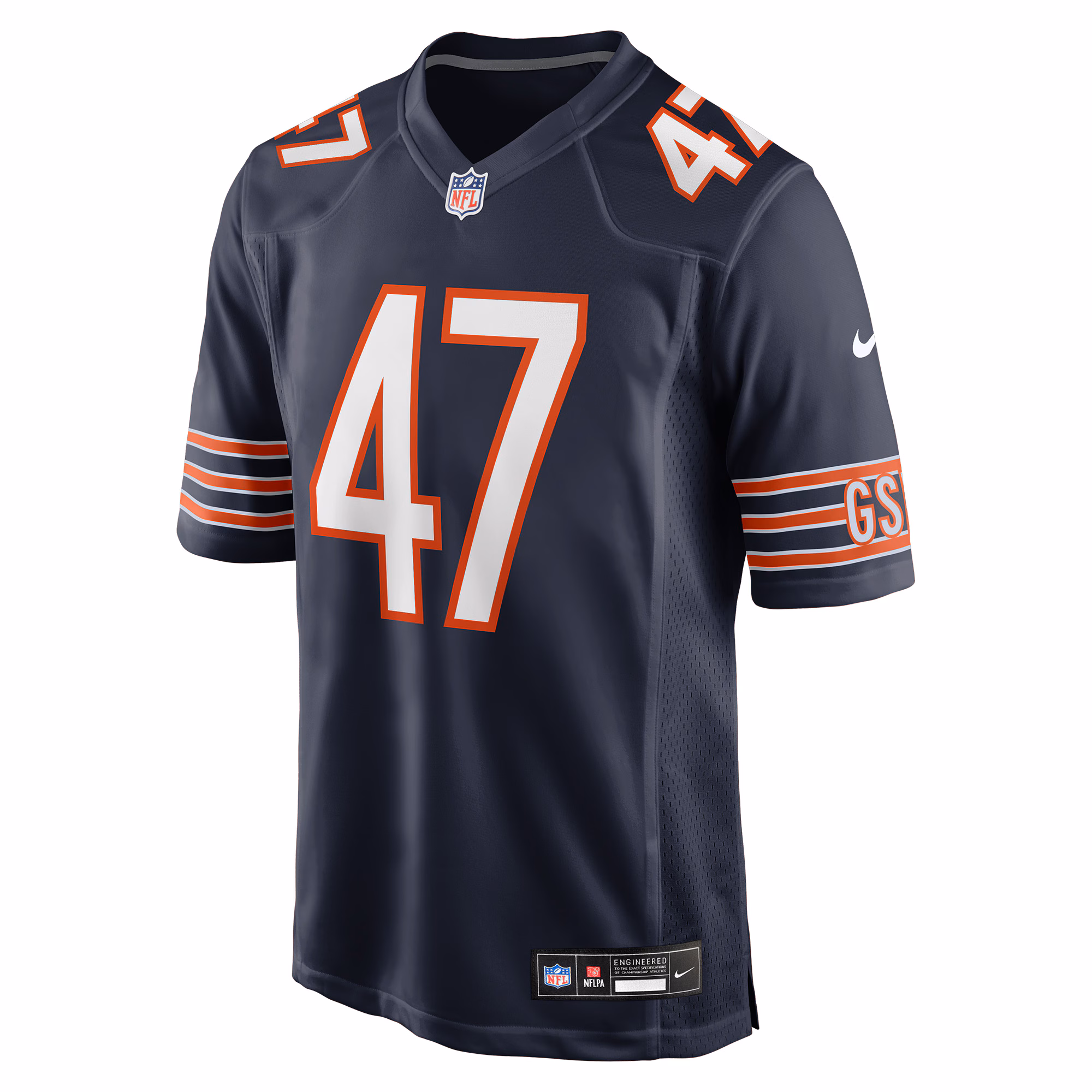 Men's Chicago Bears Ruben Hyppolite II  Navy Team Game Jersey