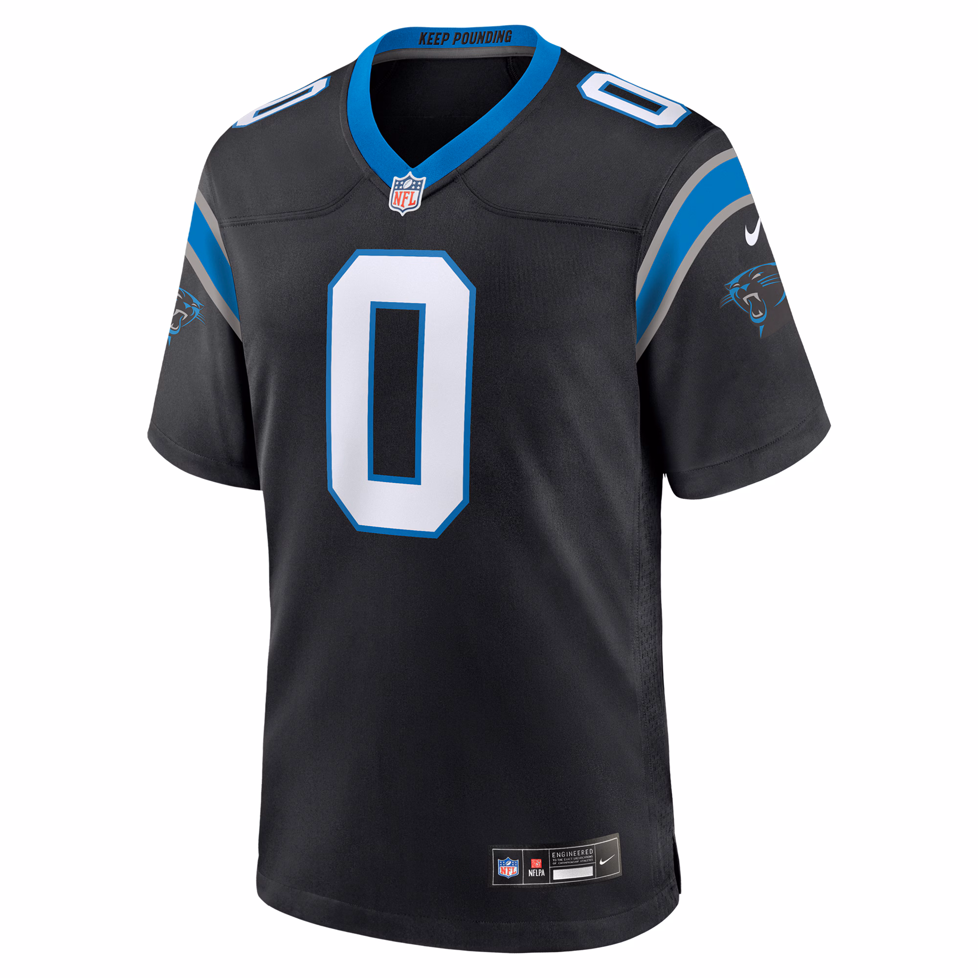 Men's Carolina Panthers Ja'Tavion Sanders  Black Game Jersey
