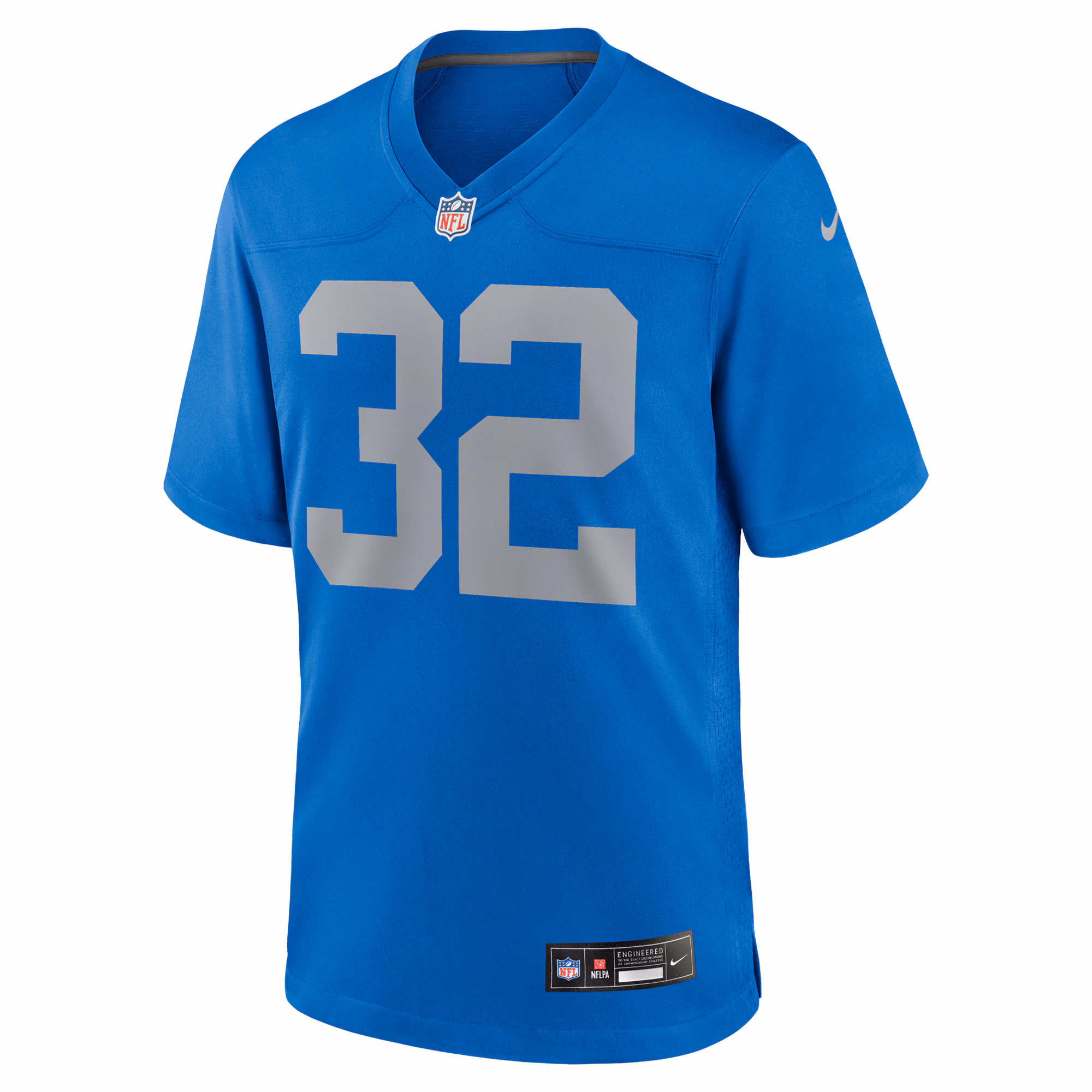 Men's Detroit Lions Brian Branch  Blue Alternate Game Jersey