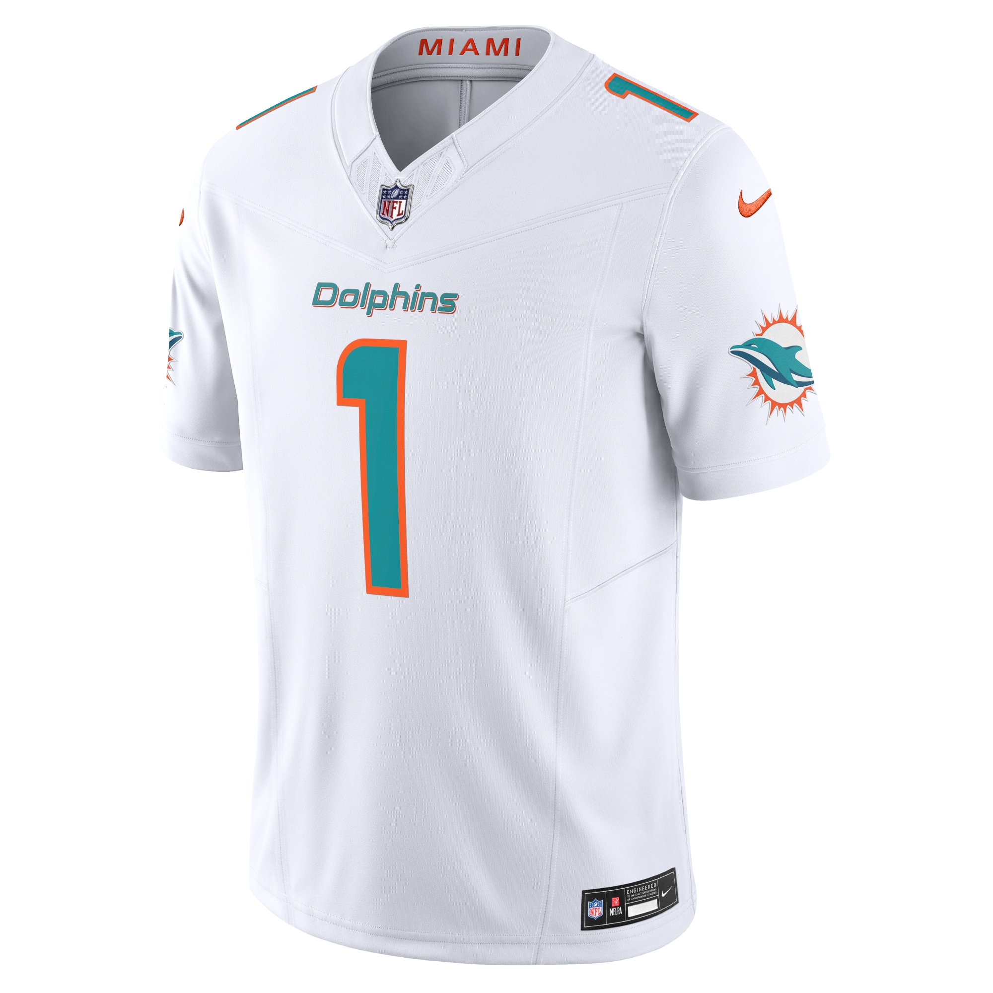 Men's Miami Dolphins Tua Tagovailoa  White Vapor F.U.S.E. Limited Jersey