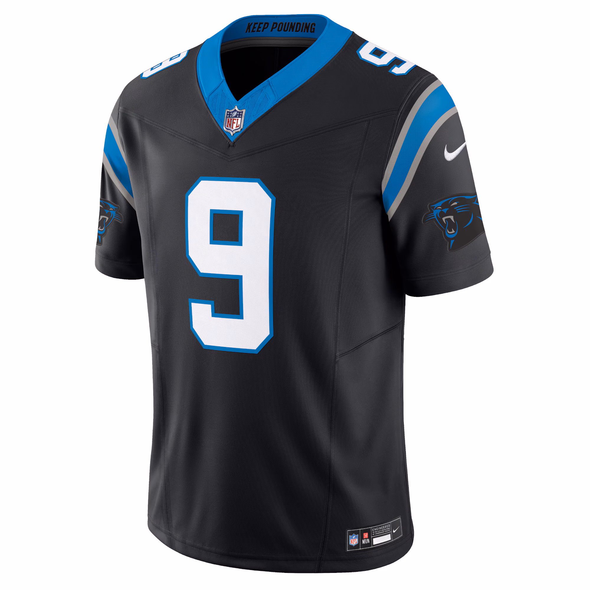 Men's Carolina Panthers Bryce Young  Black Vapor F.U.S.E. Limited Jersey