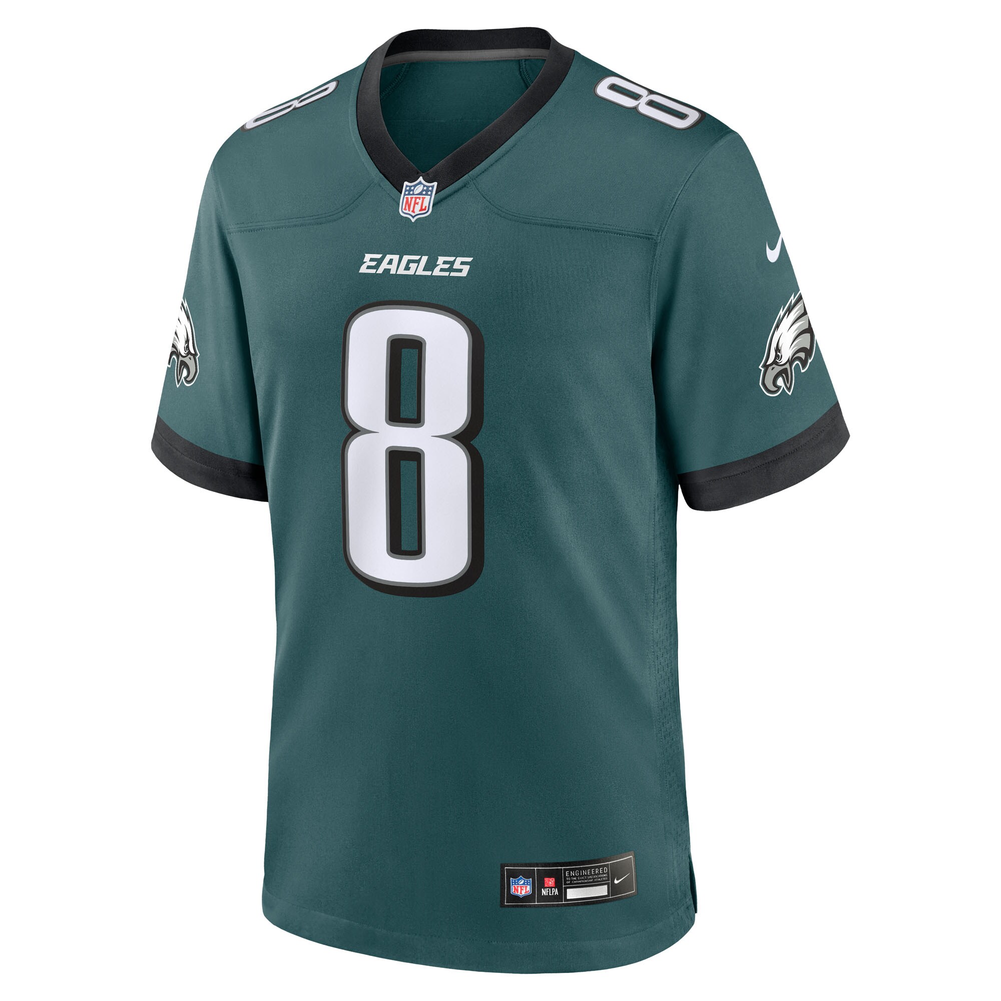 Men's Philadelphia Eagles Adoree' Jackson  Midnight Green Team Game Jersey