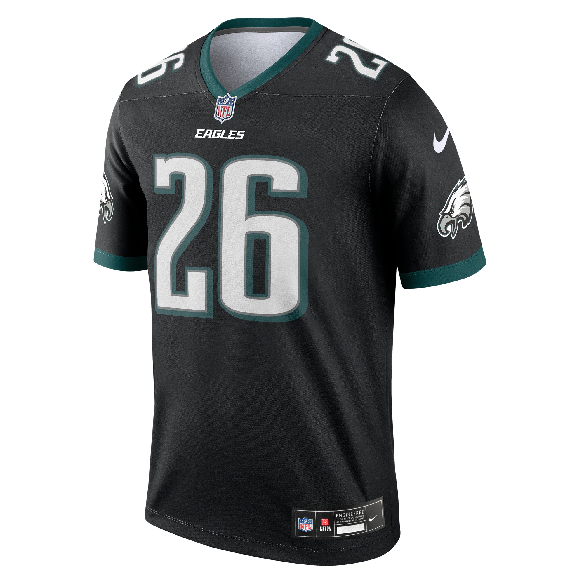 Men's Philadelphia Eagles Saquon Barkley  Black Legend Player Performance Top
