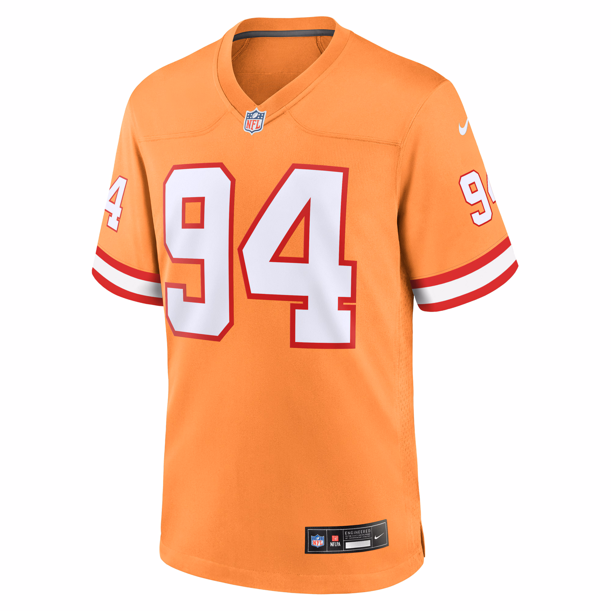 Men's Tampa Bay Buccaneers Calijah Kancey  Orange Alternate Game Jersey