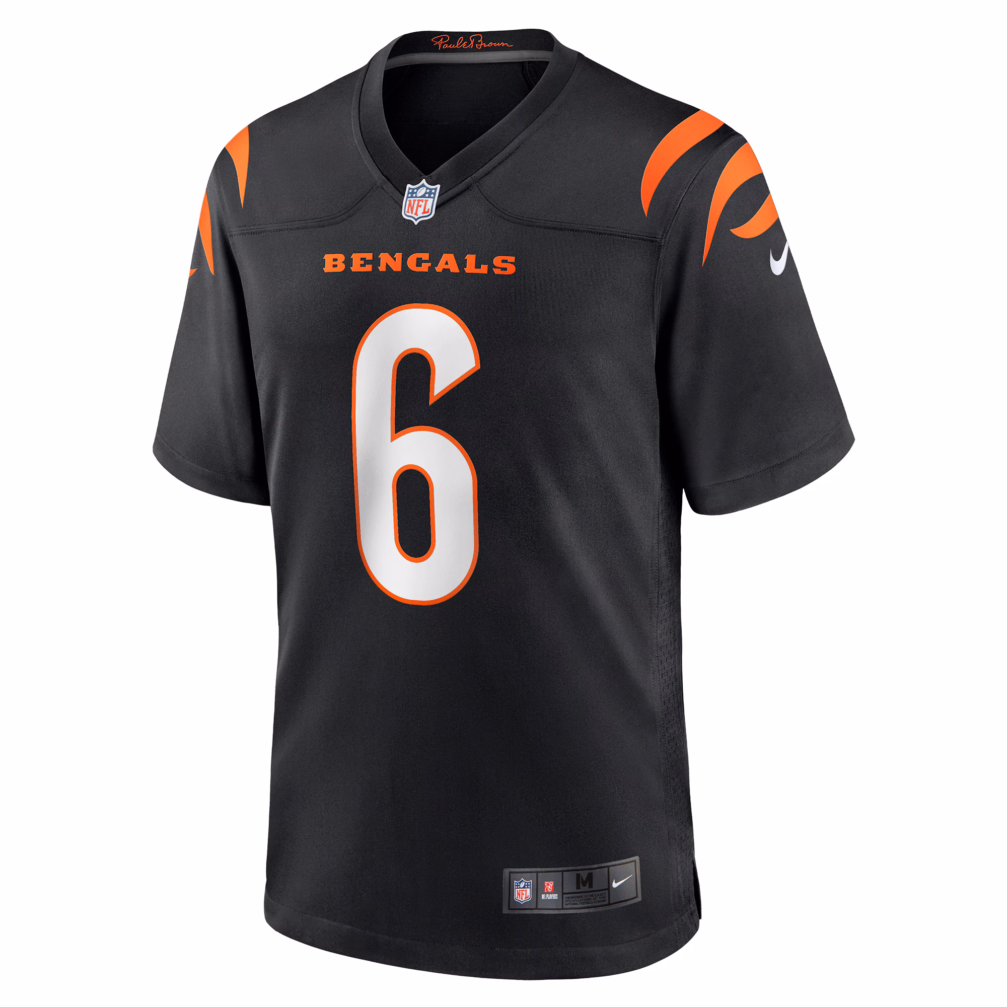 Men's Cincinnati Bengals Jake Browning  Black Game Jersey