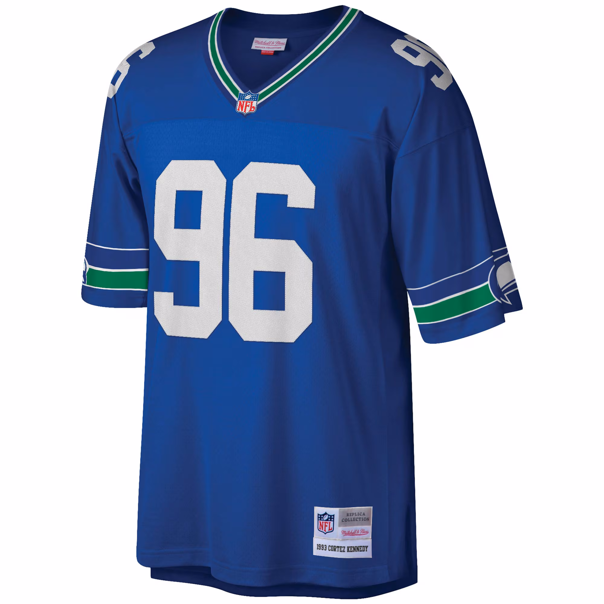 Men's Seattle Seahawks Cortez Kennedy Mitchell & Ness Royal Legacy Replica Jersey