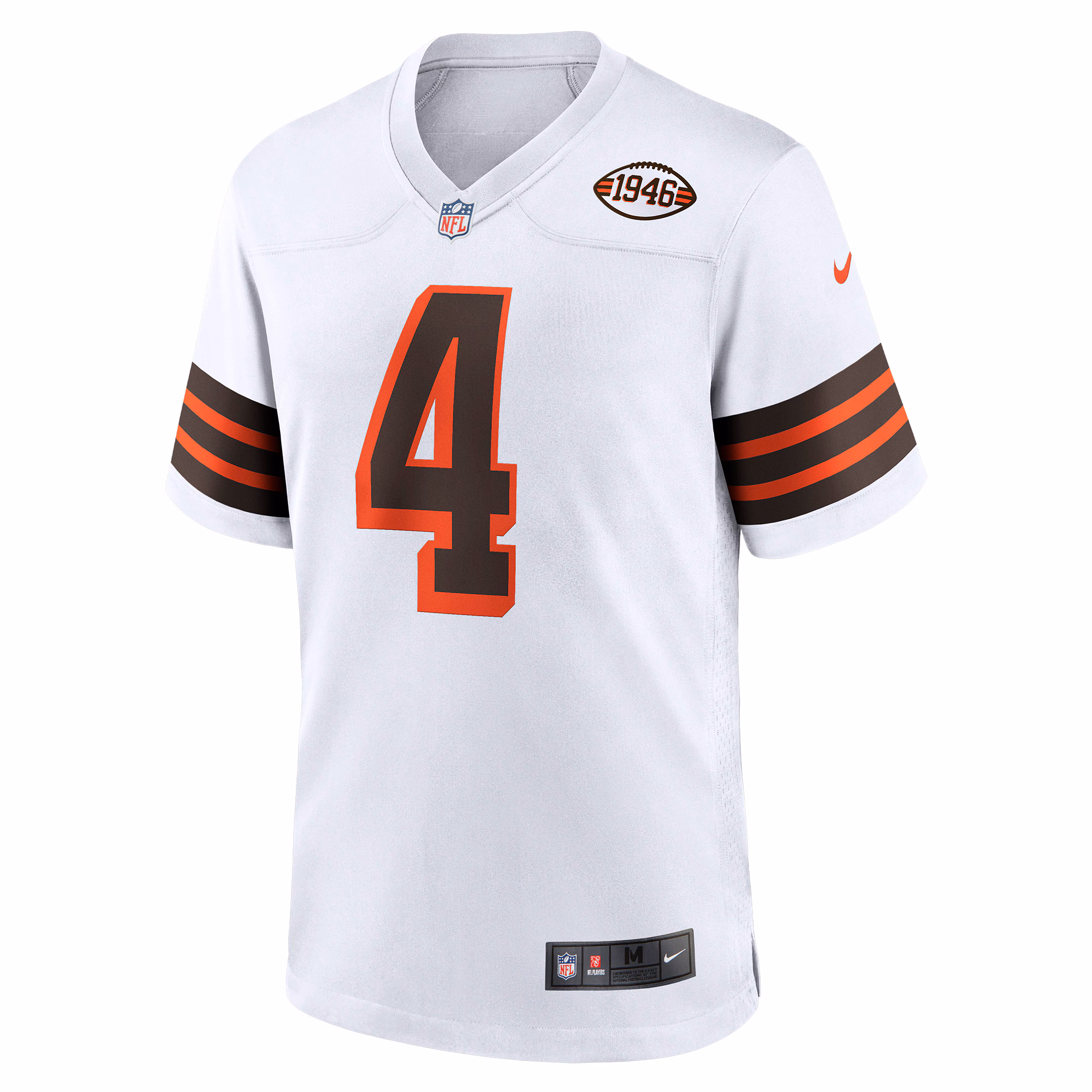 Men's Cleveland Browns Deshaun Watson  White Alternate Game Jersey