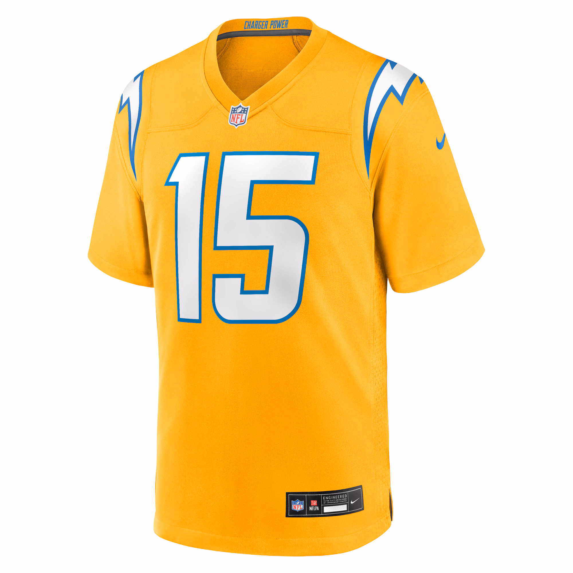 Men's Los Angeles Chargers Ladd McConkey  Gold Alternate Charger Power Game Player Jersey
