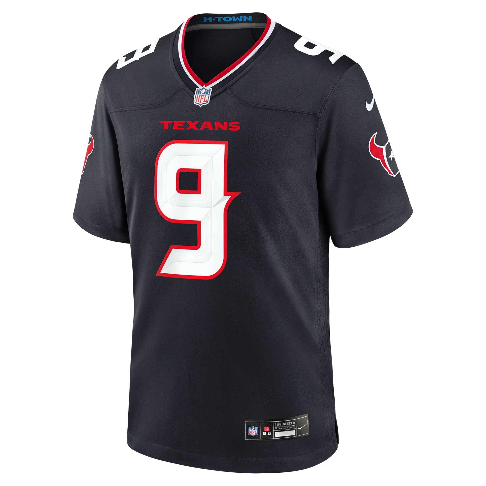 Men's Houston Texans Brevin Jordan  Navy Team Game Jersey