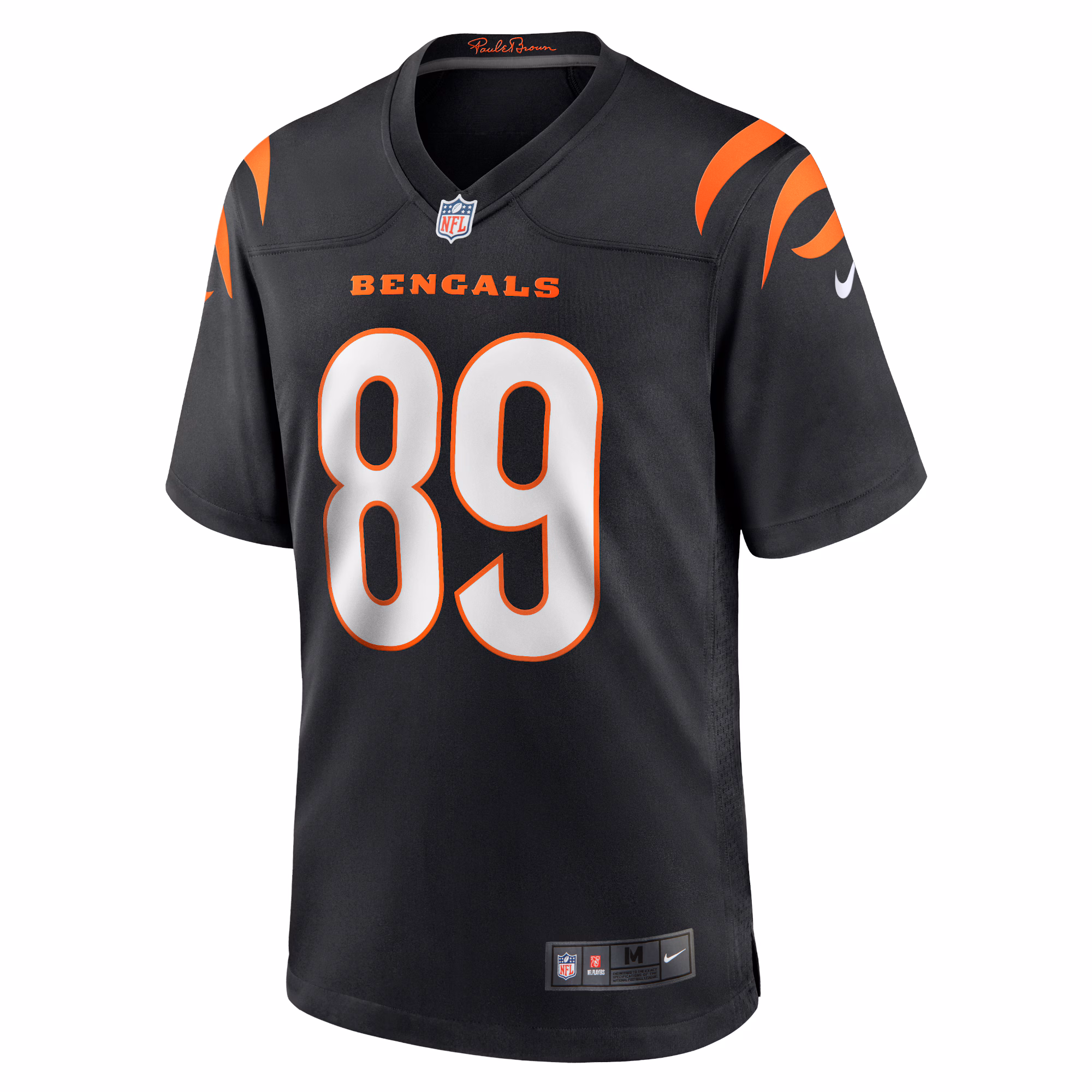 Men's Cincinnati Bengals Drew Sample  Black Game Jersey