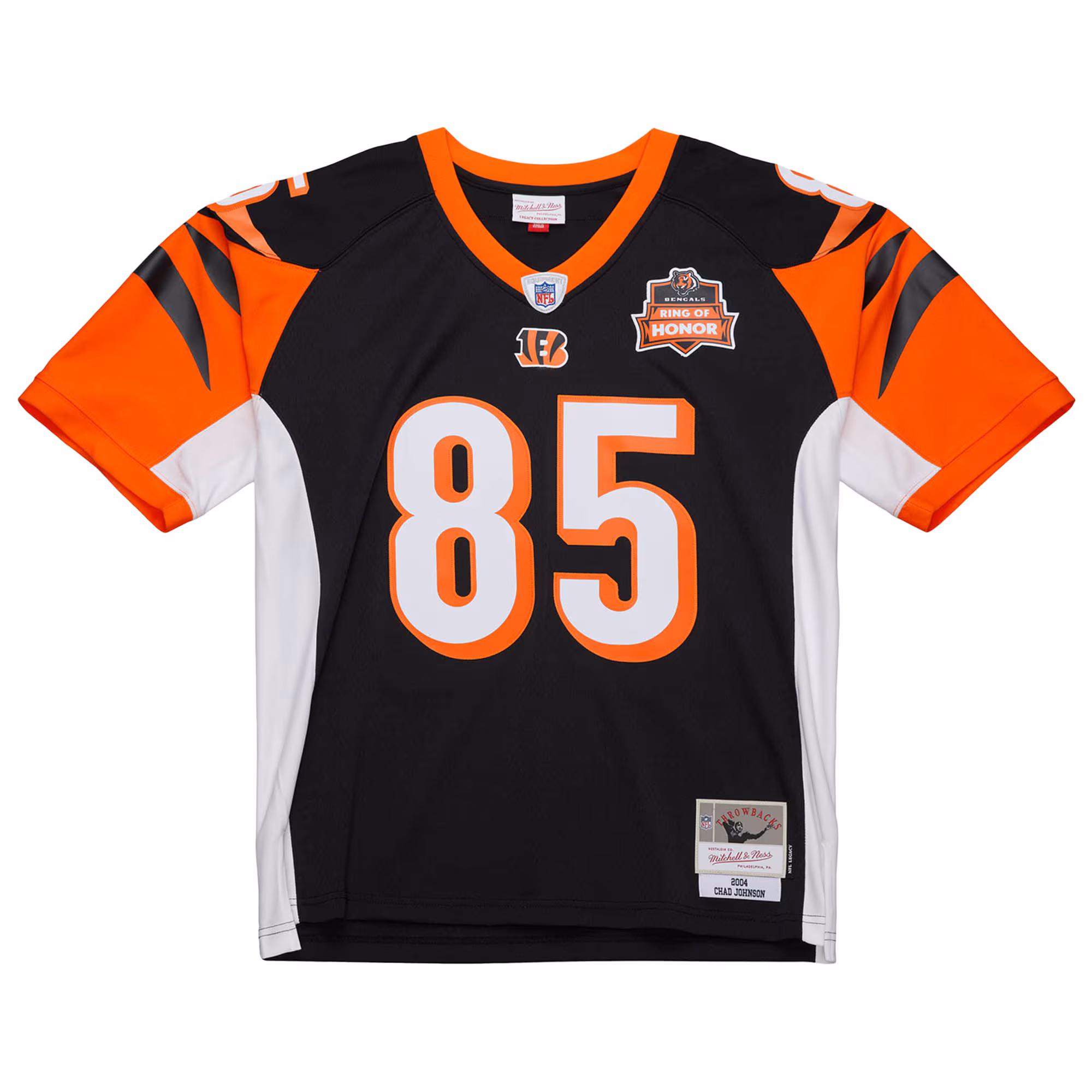 Men's Cincinnati Bengals Chad Johnson Mitchell & Ness Black 2004 Legacy Replica Jersey