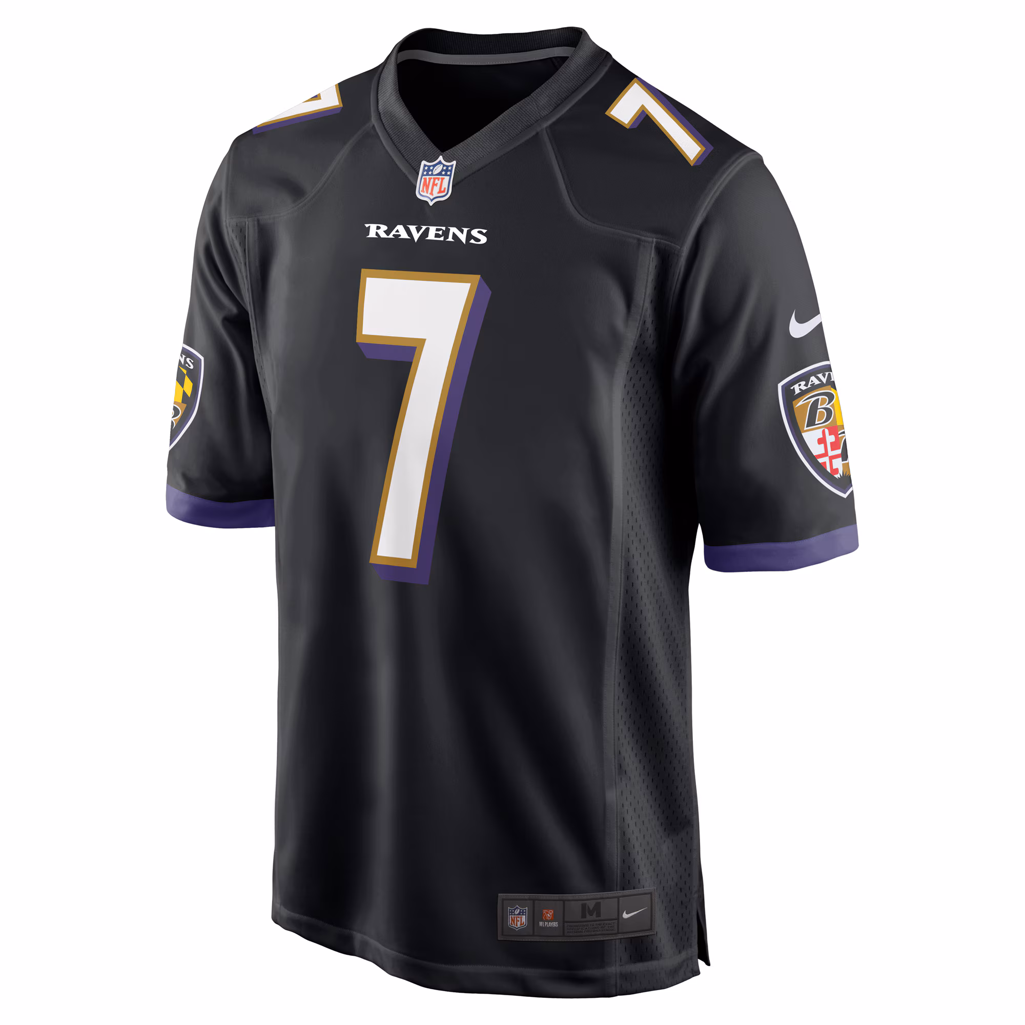 Men's Baltimore Ravens Rashod Bateman  Black Game Player Jersey
