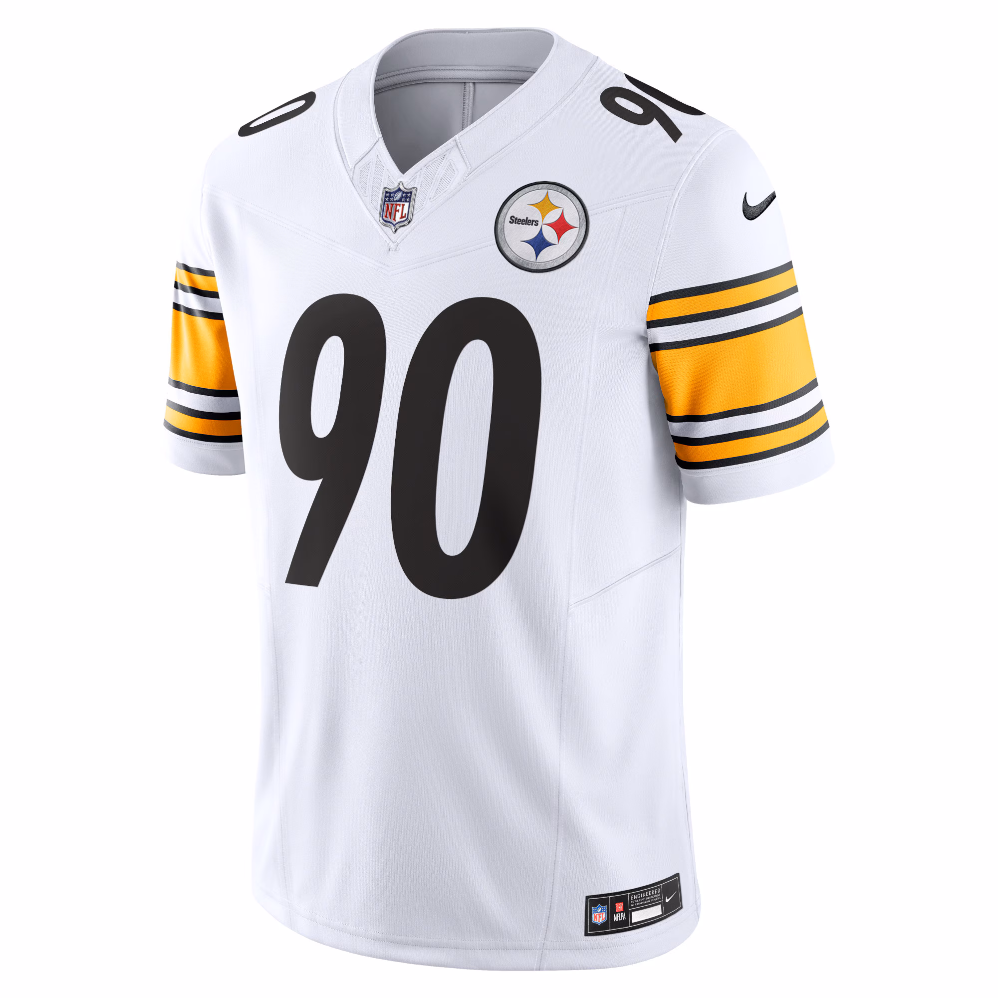 Men's Pittsburgh Steelers T.J. Watt  White Vapor F.U.S.E. Limited Jersey