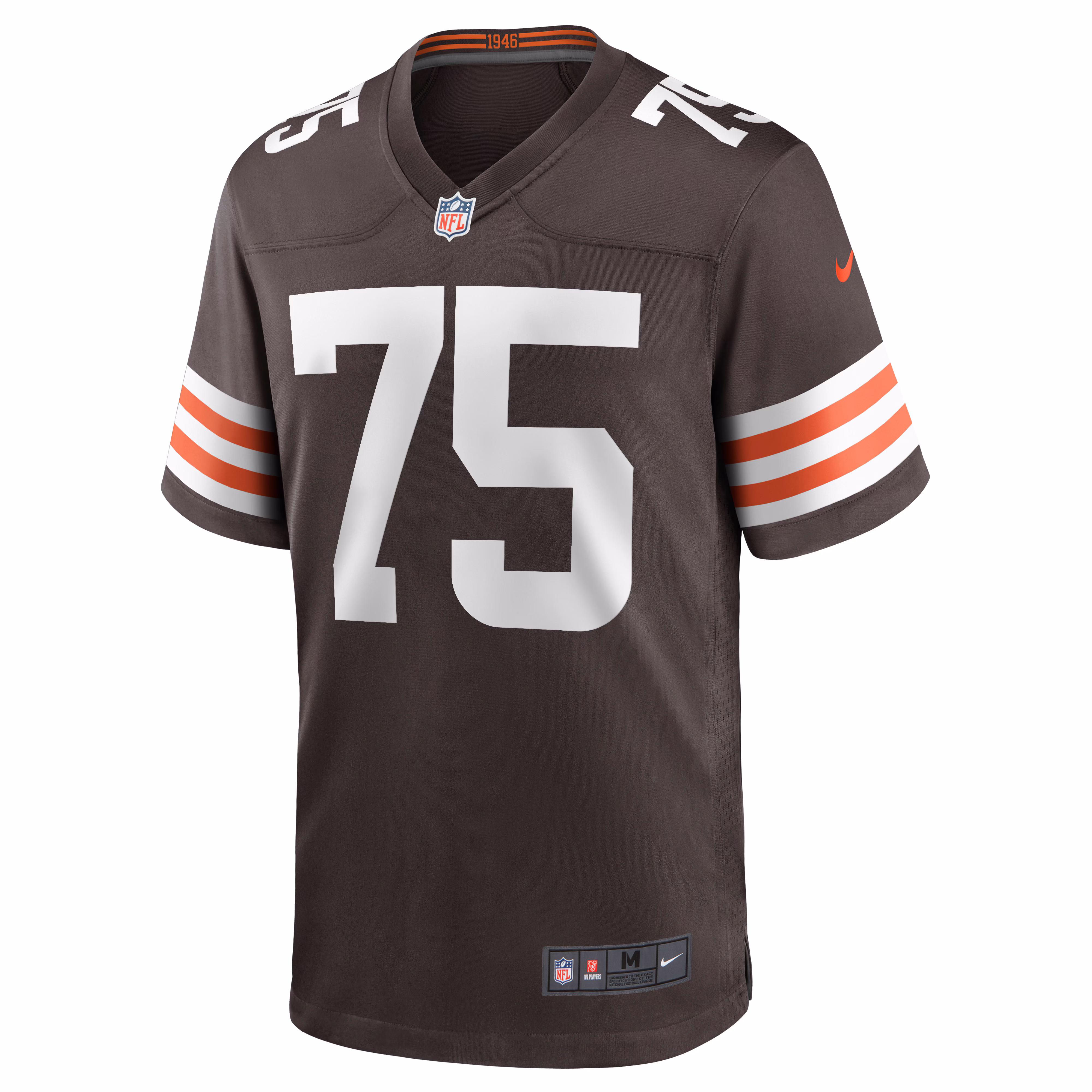Men's Cleveland Browns Joel Bitonio  Brown Game Jersey